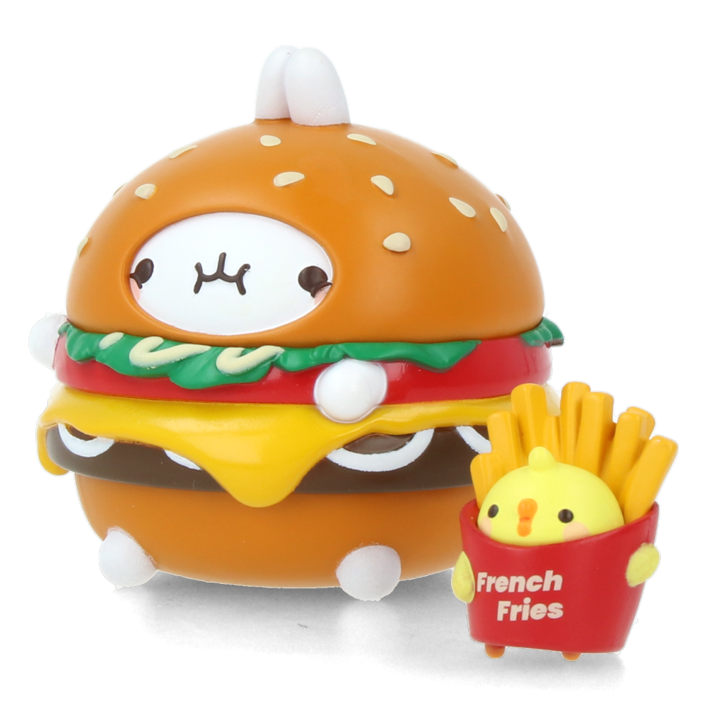 Molang Yummies Series Display Set - 6pcs Kawaii Plush Toys for Anime Fans | Perfect for Bedroom Decor, Gift Giving & Anime Collections