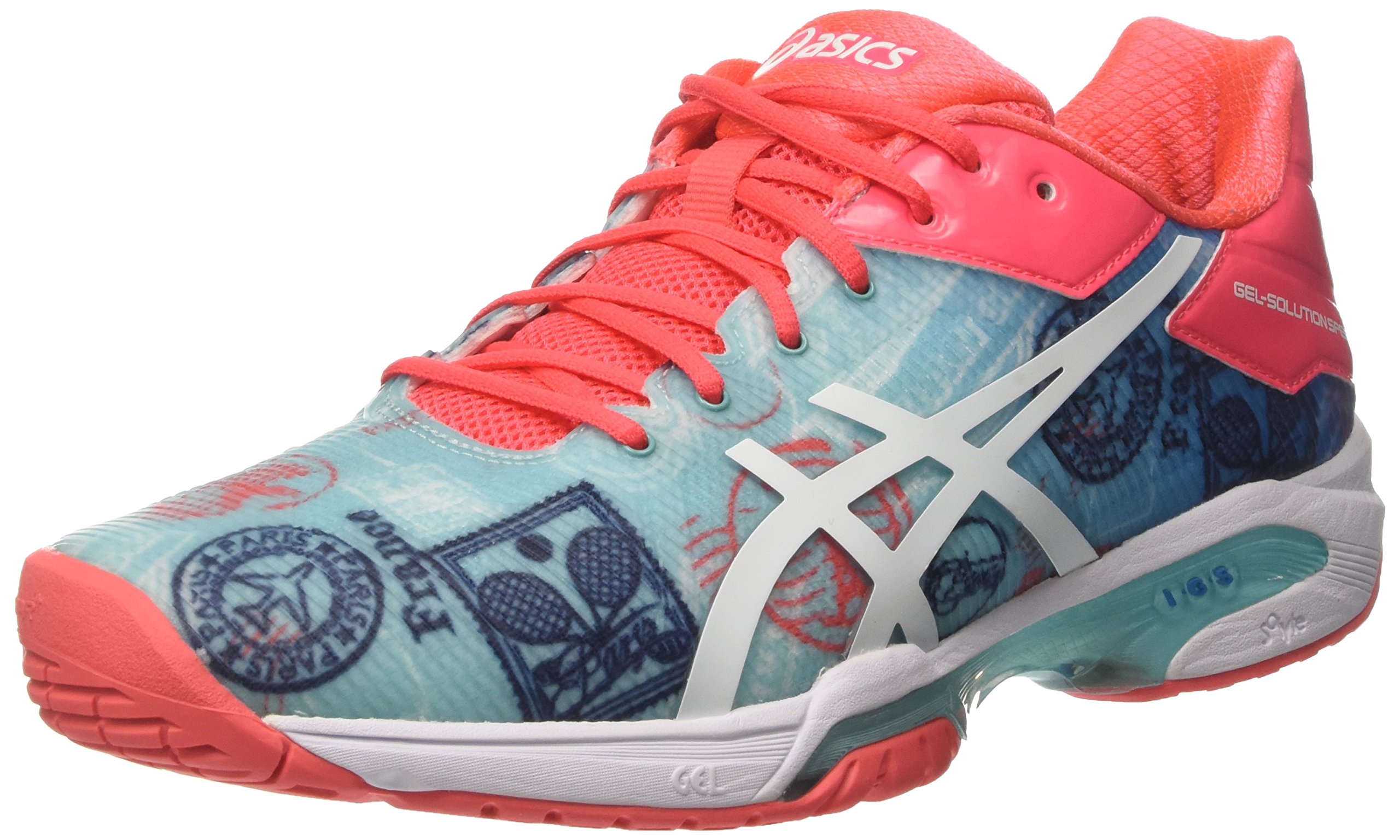 ASICS Gel-Solution Speed 3 L.E. Paris Women's Tennis Shoes - Lightweight Performance Sneakers for Women (UK 3.5 US 5.5 EU 36) Diva Blue/White/Pink - Perfect for Tennis Training & Court Play