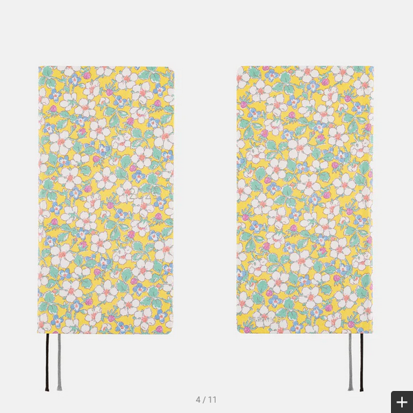 Hobonichi Techo 2025 Planner - Liberty Fabrics Paysanne Blossom Weeks Hardcover, Weekly Horizontal Layout, January Start, Monday Start, English Edition | Perfect for Journaling, Planning & Productivity