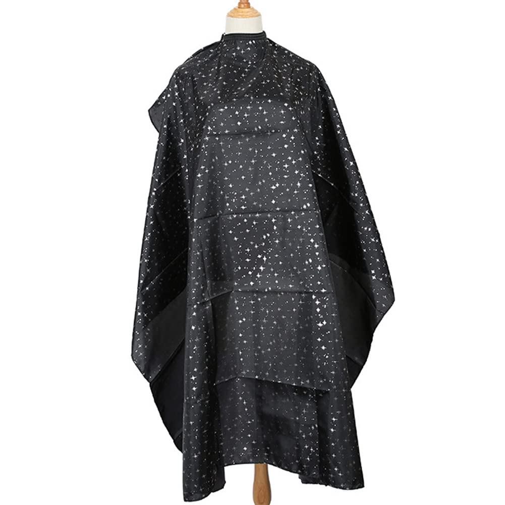 Waterproof Salon Hair Cutting Cape for Kids & Adults - Professional Hairdressing Gown Cloth with Adjustable Neck - Perfect for Home Haircuts, Barber Shops & Salons (Color: B)