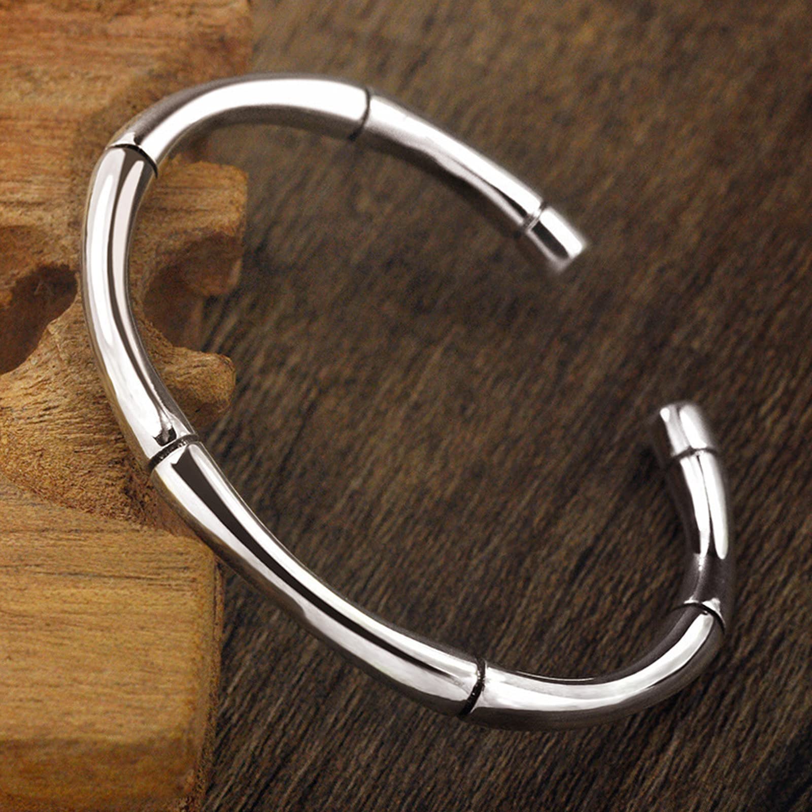 925 Sterling Silver Cuff Bangle Bracelet for Women | Solid Silver Adjustable Bangle | Elegant Jewelry for Everyday Wear, Parties & Gifts