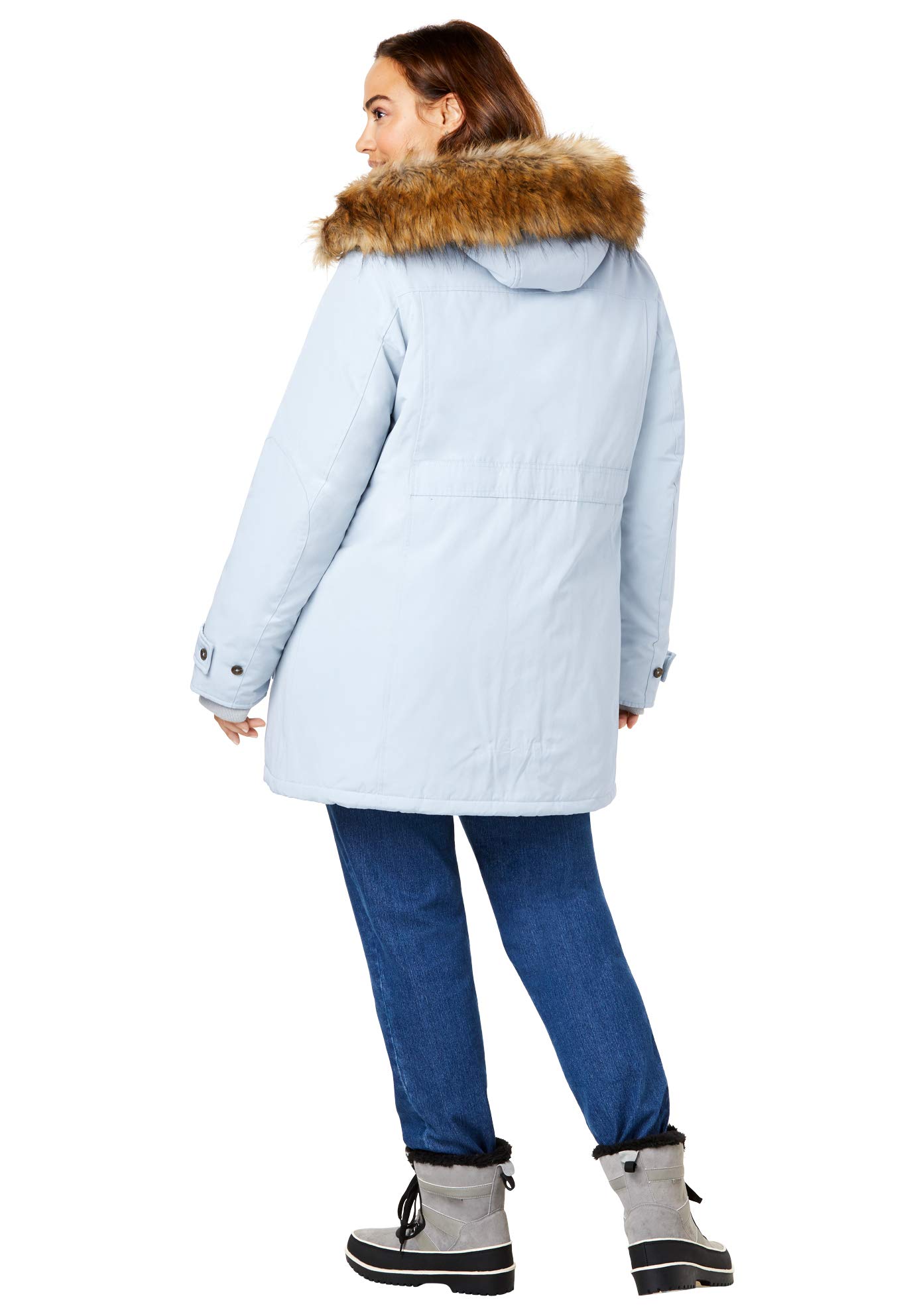 Woman Within Plus Size Arctic Parka Jacket with Hood - 34