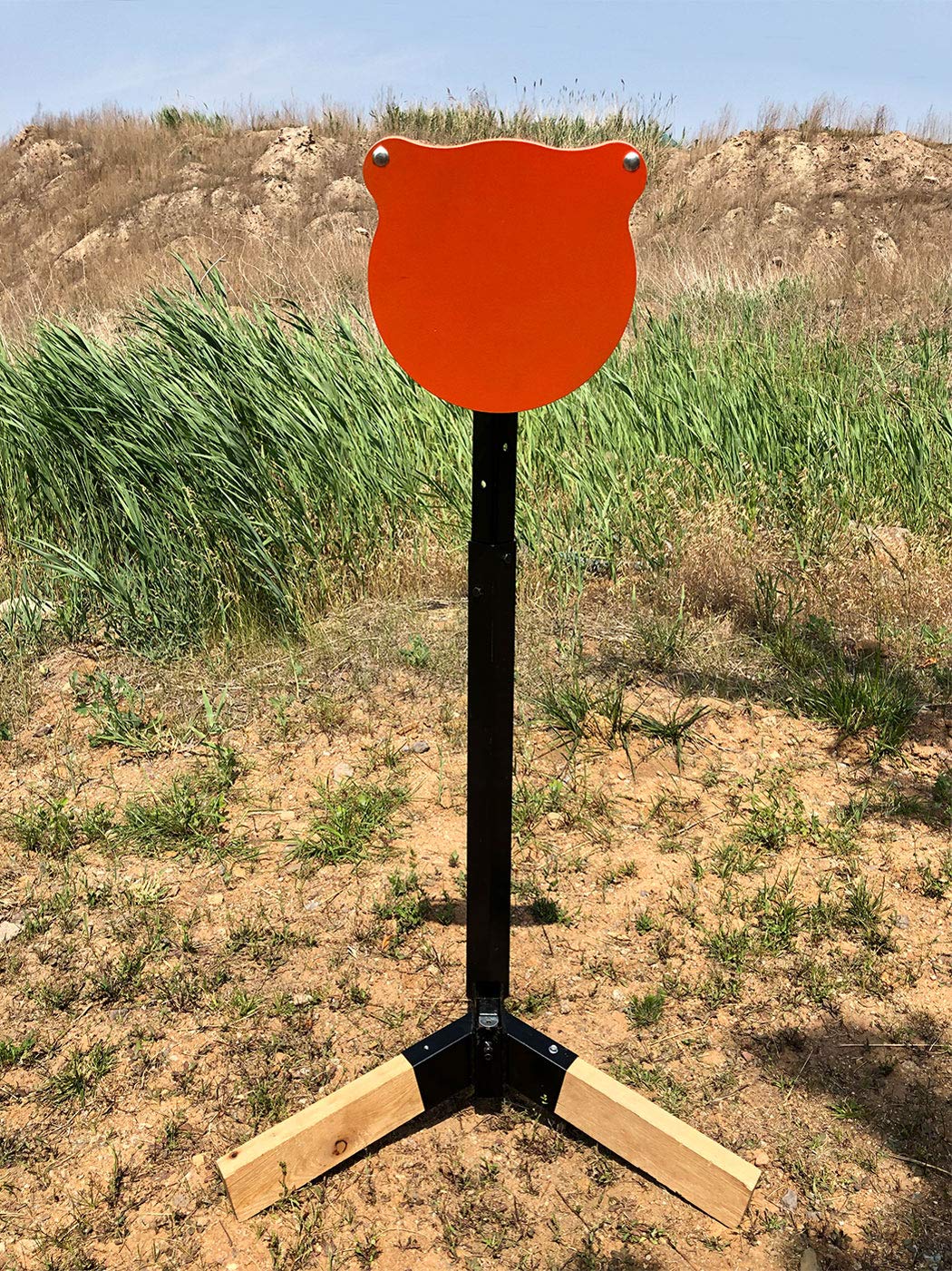 Highwild Adjustable AR500 Steel Target Stand System - Heavy Duty Shooting Target Holder for Outdoor Range Practice & Training