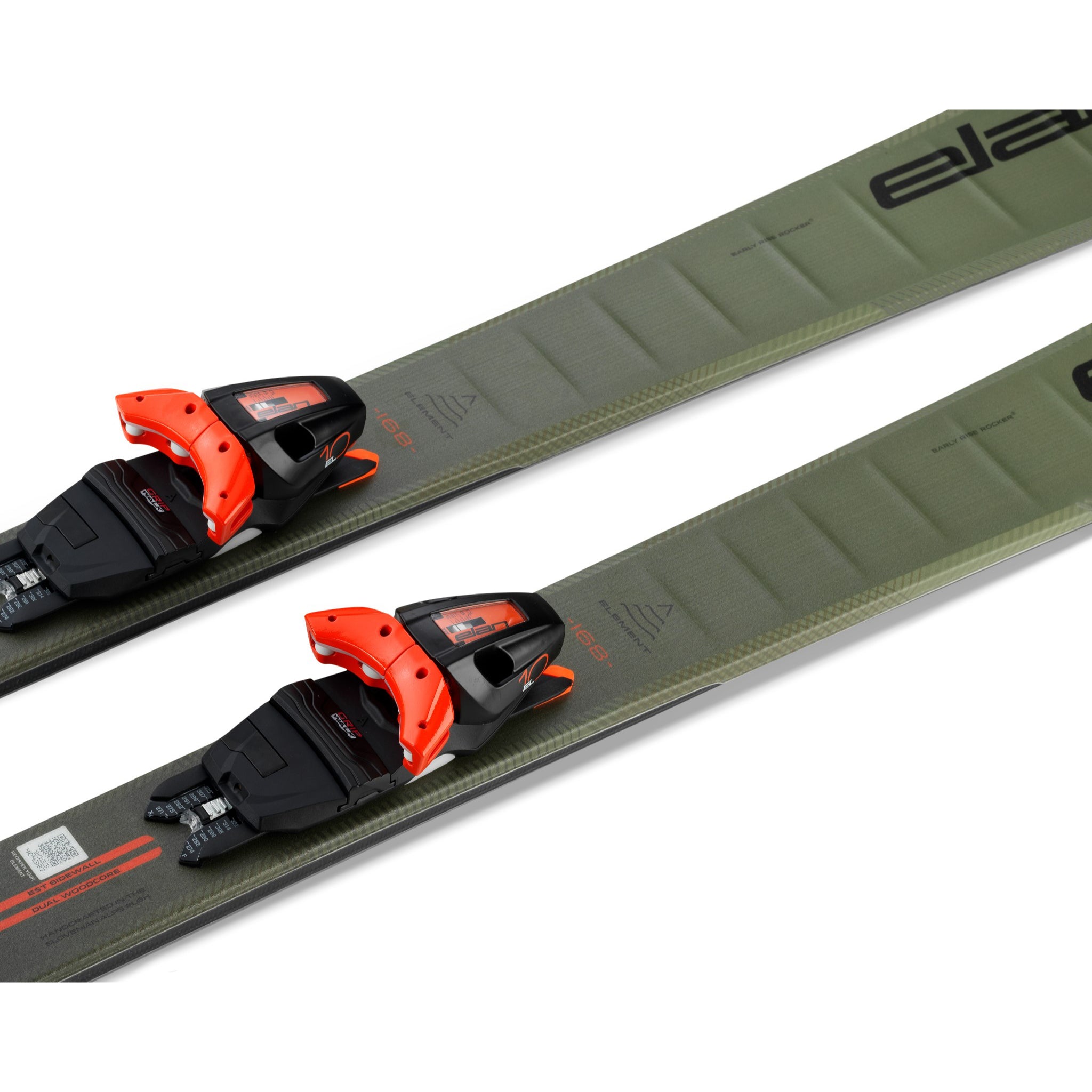 Elan Element 78 System Skis with EL 10.0 Bindings 2025 - All-Mountain Performance Skis for Men & Women - Perfect for Powder, Groomers and Freeride Skiing