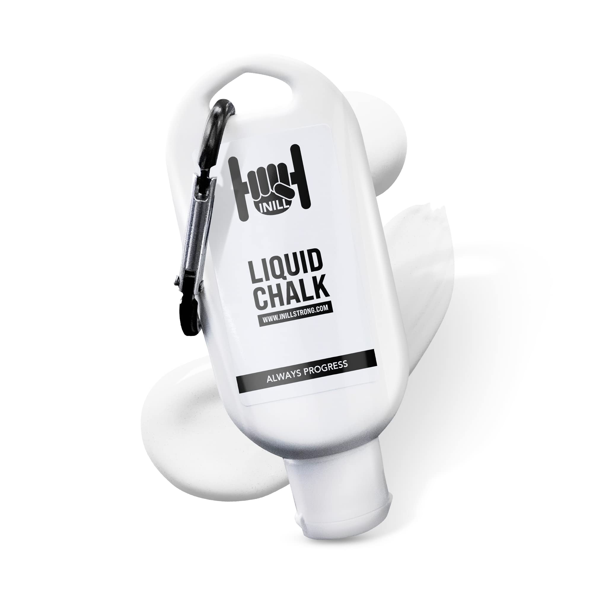 Inill Liquid Chalk for Weightlifting, Powerlifting & Rock Climbing - Non-Toxic, Non-Staining Gym Chalk for Strength Training, Workouts & Grip Enhancement - 50ml - Perfect for Gym, Home & Outdoor Fitness