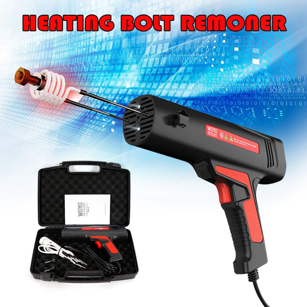 LYNICESHOP 900W Mini Auto Magnetic Induction Heater Kit with 3 Coils & Tool Box - 110V US Plug Flameless Heat for Automotive Bolt Remover - Perfect for DIY Car Repairs, Rusty Bolt Removal, and Professional Mechanic Workshops