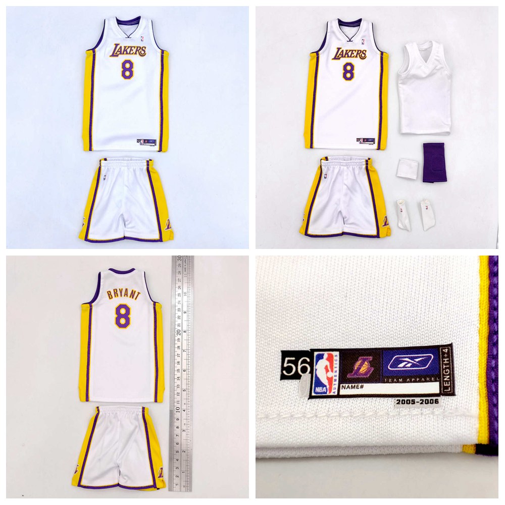 Custom 1:6 Scale Kobe Bryant Los Angeles Lakers NBA Jersey for Enterbay Action Figures - Perfect for Collectors and Basketball Fans Display
