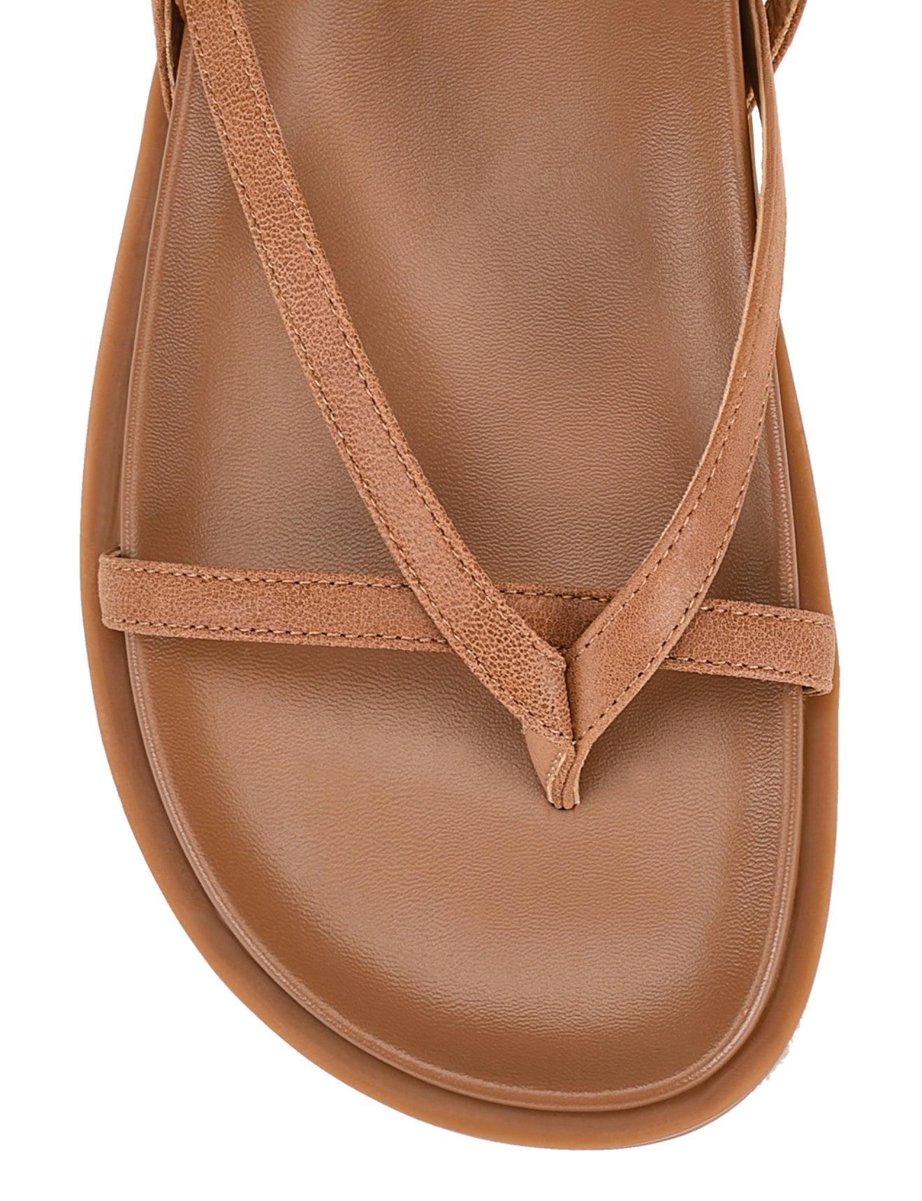 Lawrence Women's Comfortable Tan Leather Footbed Sandals - Perfect for Beach, Vacation & Summer Outfits
