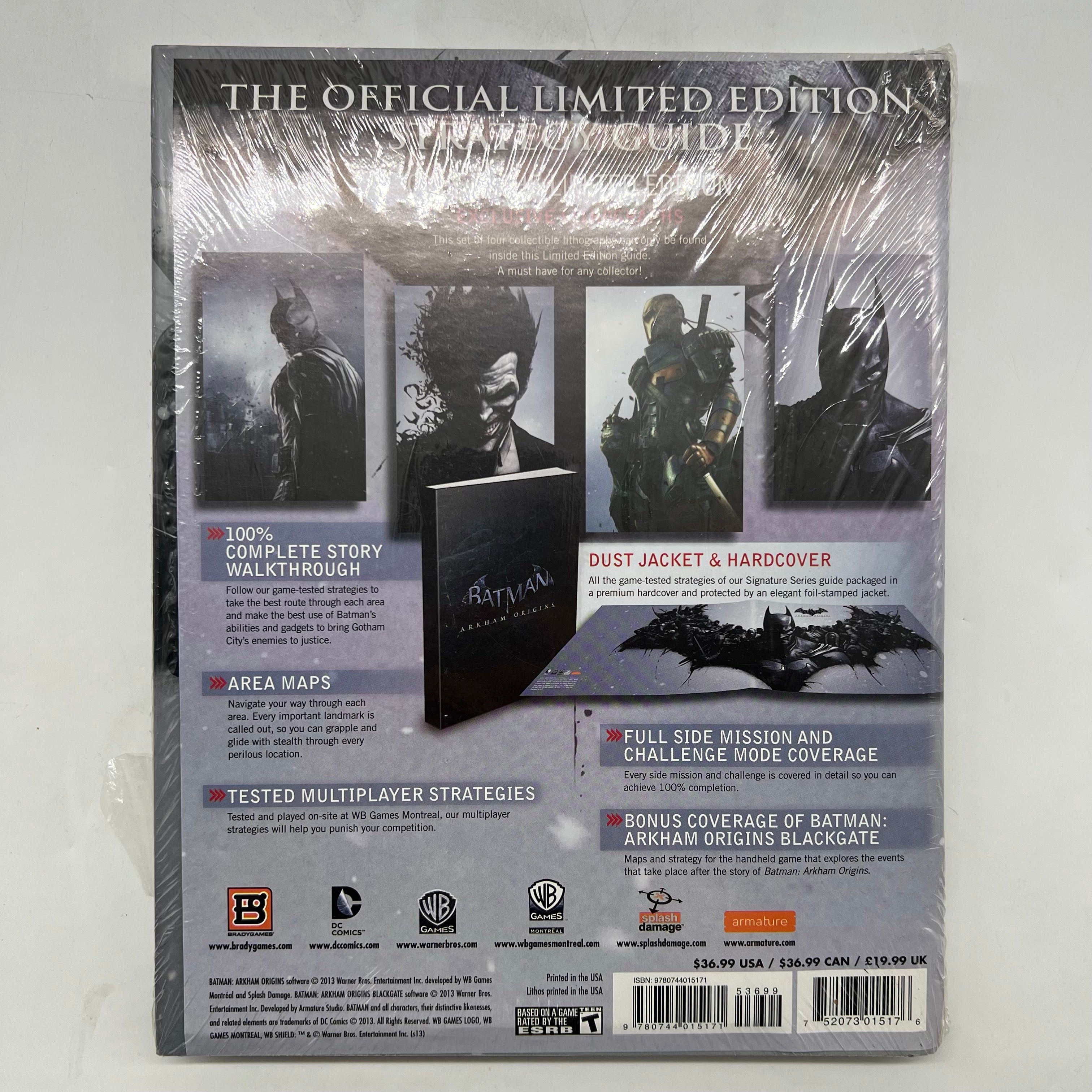 Batman Arkham Origins Hardcover Limited Edition Strategy Guide Book - Brand New - Perfect for Gamers & Collectors - Enhance Your Gaming Experience