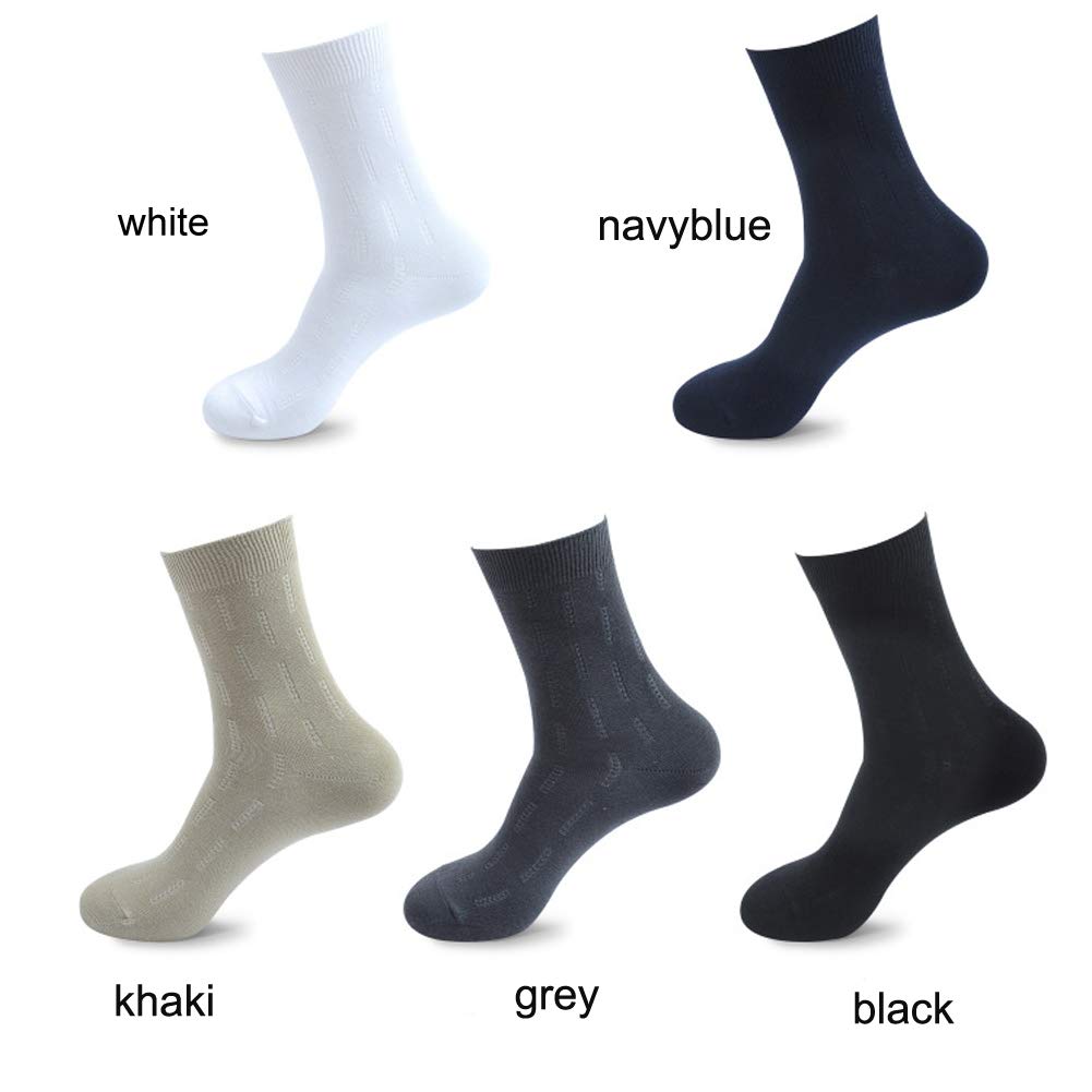 ASWER Men's 12 Pairs Soft Bamboo Dress Socks - Breathable Winter Crew Socks for Work, Office & Casual Wear - Comfortable All-Day Socks for Business, Travel & Daily Use