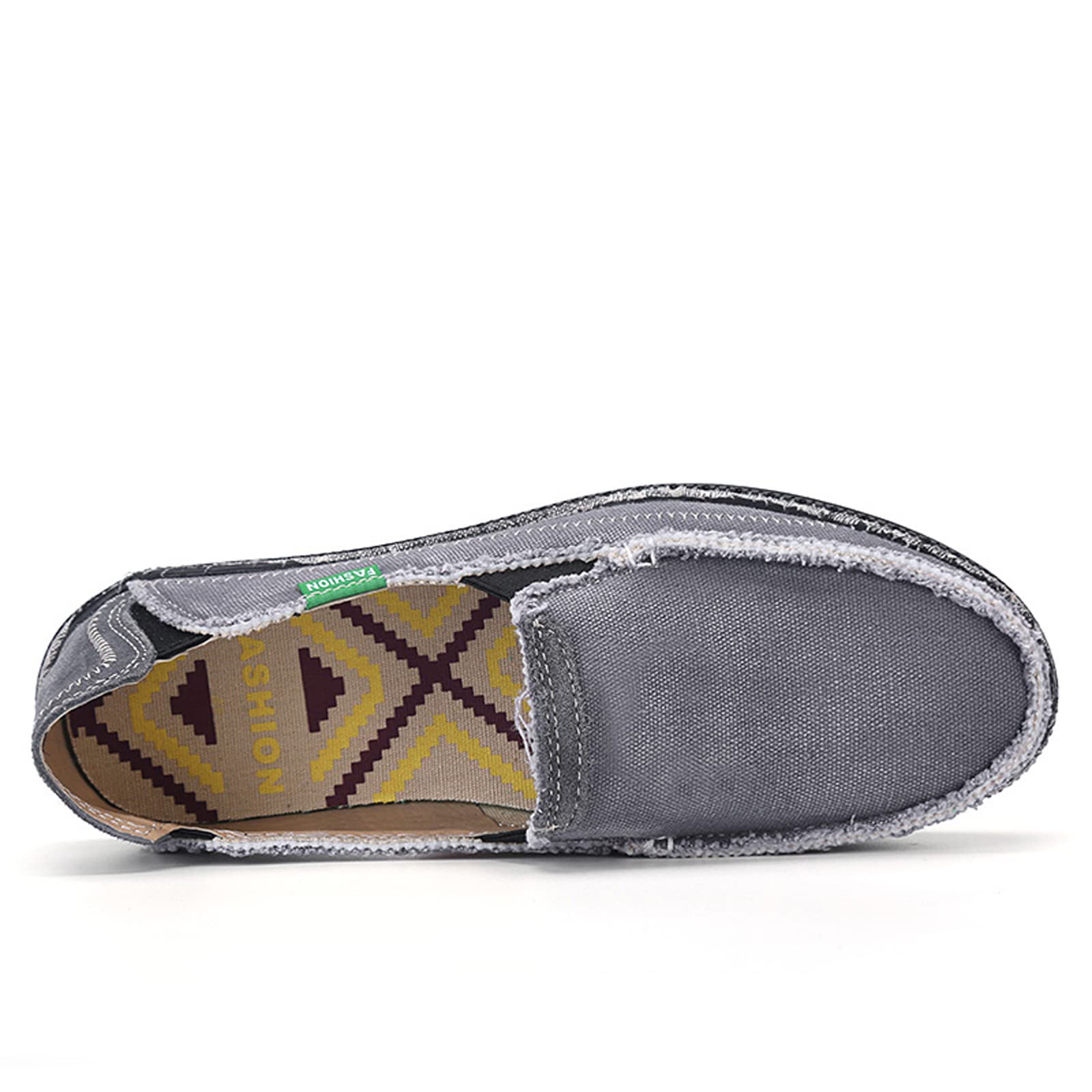 Men's Casual Canvas Loafers Slip-On Shoes - Comfortable Flat Driving & Deck Shoes for Everyday Wear | Perfect for Walking, Travel, and Relaxing Outfits