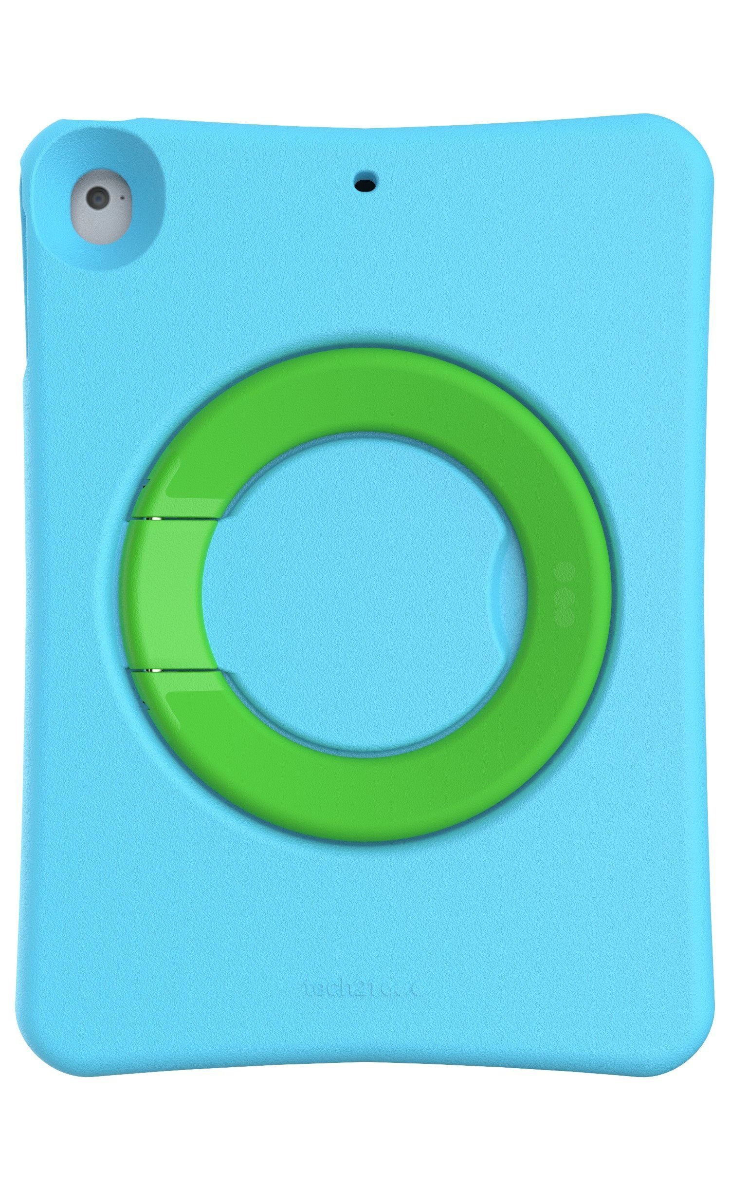 Evo Play Protective Case for iPad Air 2 - Shockproof Kids Tablet Cover with Handle, Blue & Green Design - Perfect for School, Travel & Home Learning