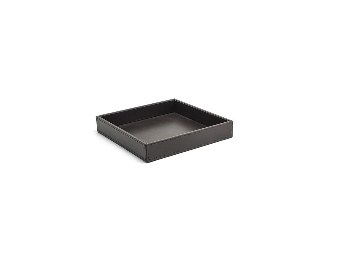 FOH London Square Tray Set of 4 - 10 Inch Decorative Serving Tray for Coffee Table, Dining, and Home Decor | Elegant Tea Tray for Entertaining Guests