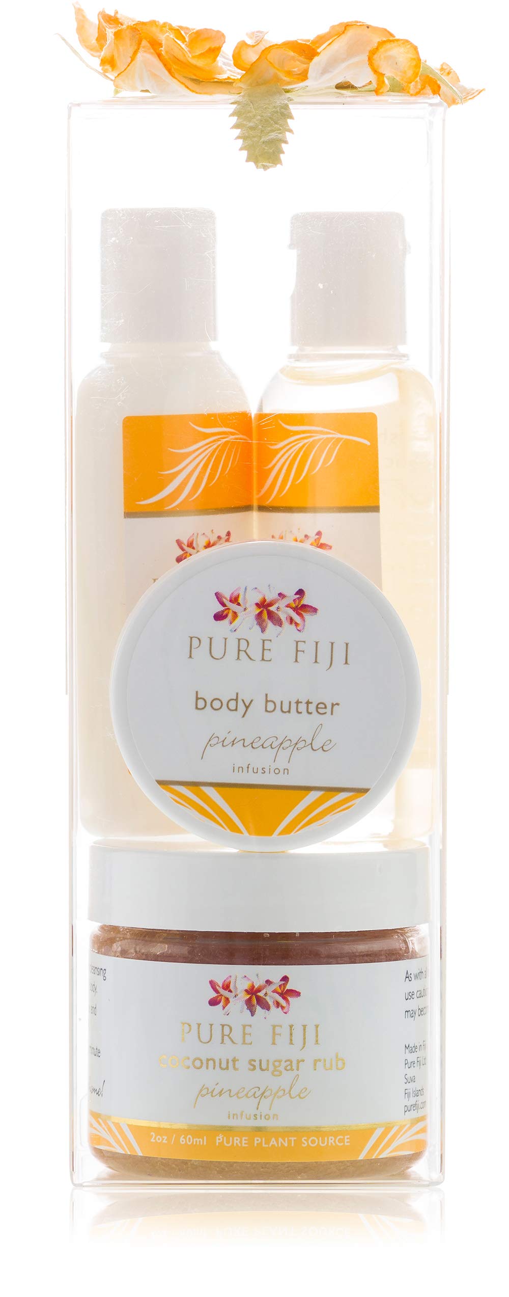 PURE FIJI Luxury Spa Gift Box with Pineapple Scent - Perfect for Relaxation, Self-Care & Spa Day at Home