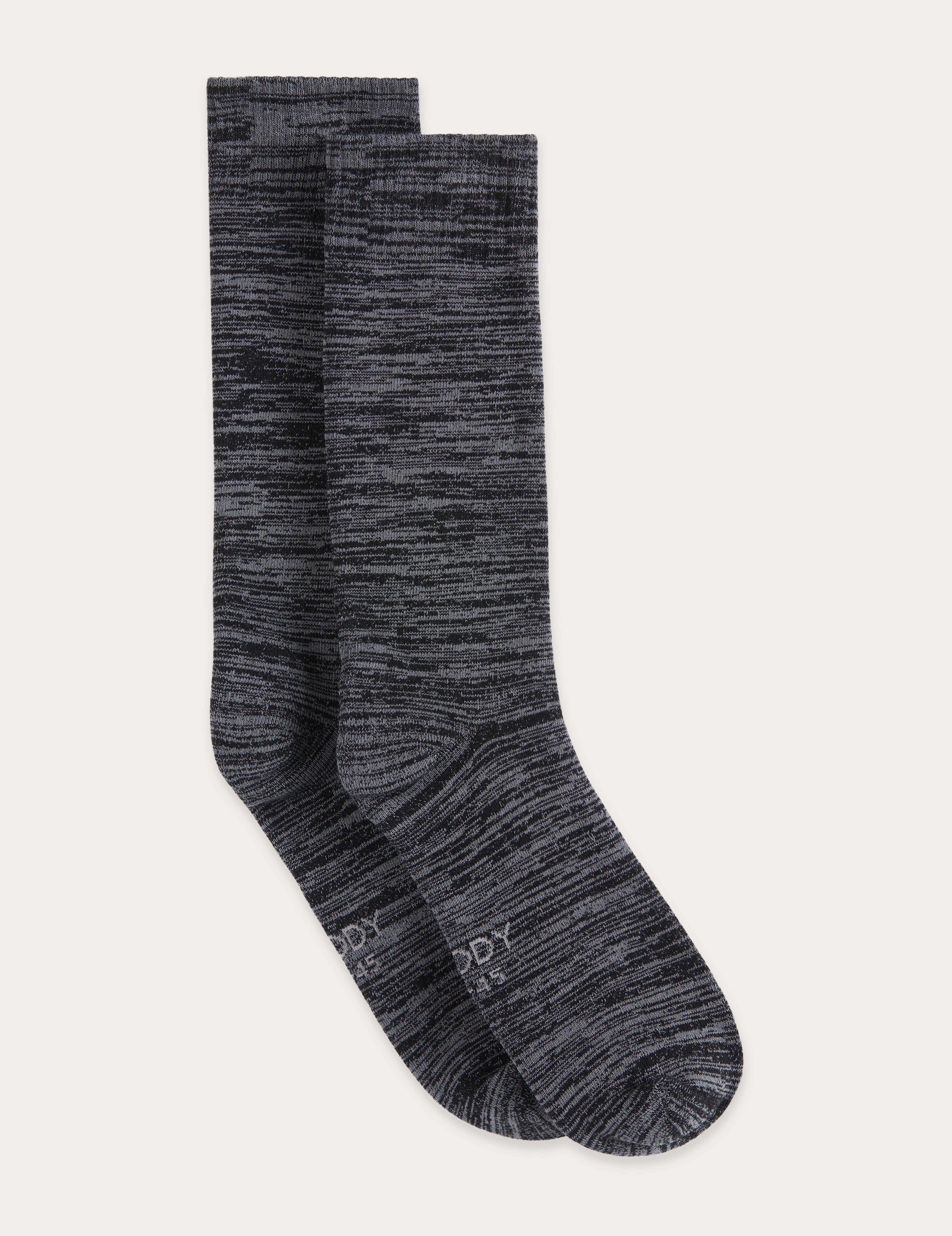 Men's Dark Grey Marl Crew Boot Socks - Warm & Comfortable Hiking Socks for Outdoor Activities, Work & Winter Wear