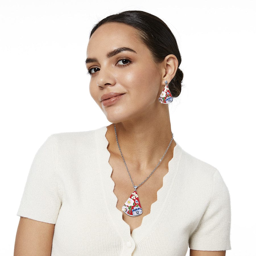 Blossom Hill Red Drop Necklace for Women - Elegant Dainty Pendant Jewelry Gift for Valentine's Day, Anniversary & Special Occasions