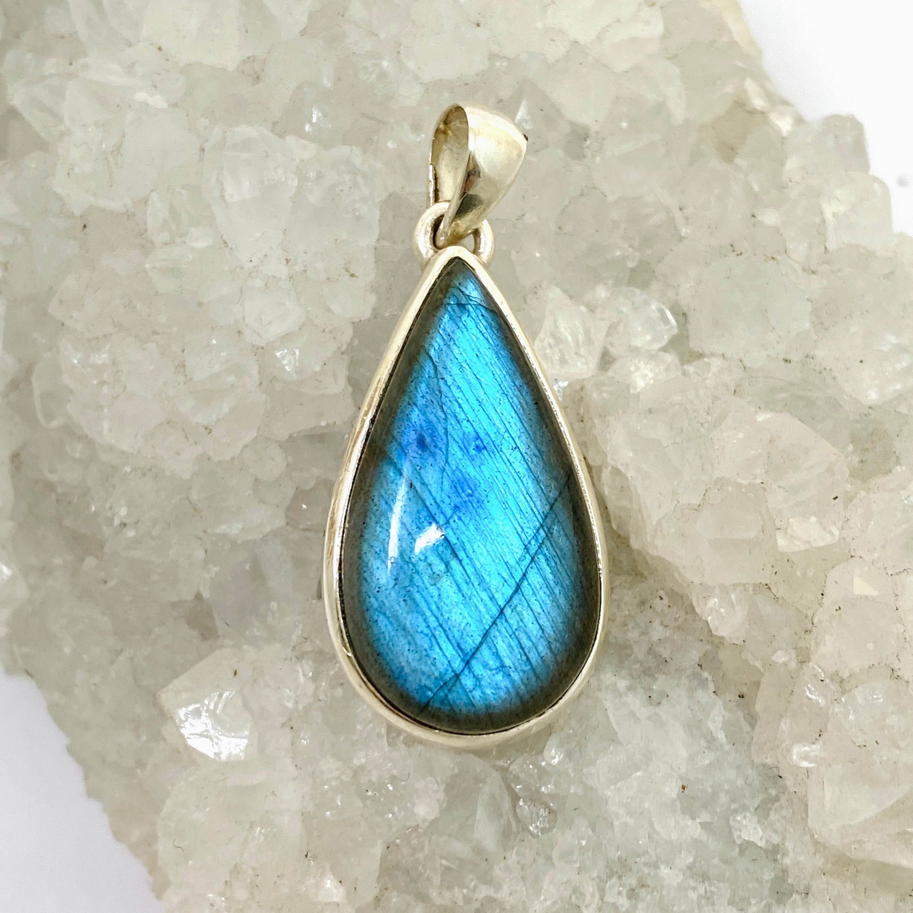 Natural Labradorite Teardrop Cabochon Pendant - Handmade Gemstone Jewelry PPGJ1051 for Women, Gift for Her, Spiritual Healing & Energy Protection | Perfect for Meditation, Yoga & Everyday Wear