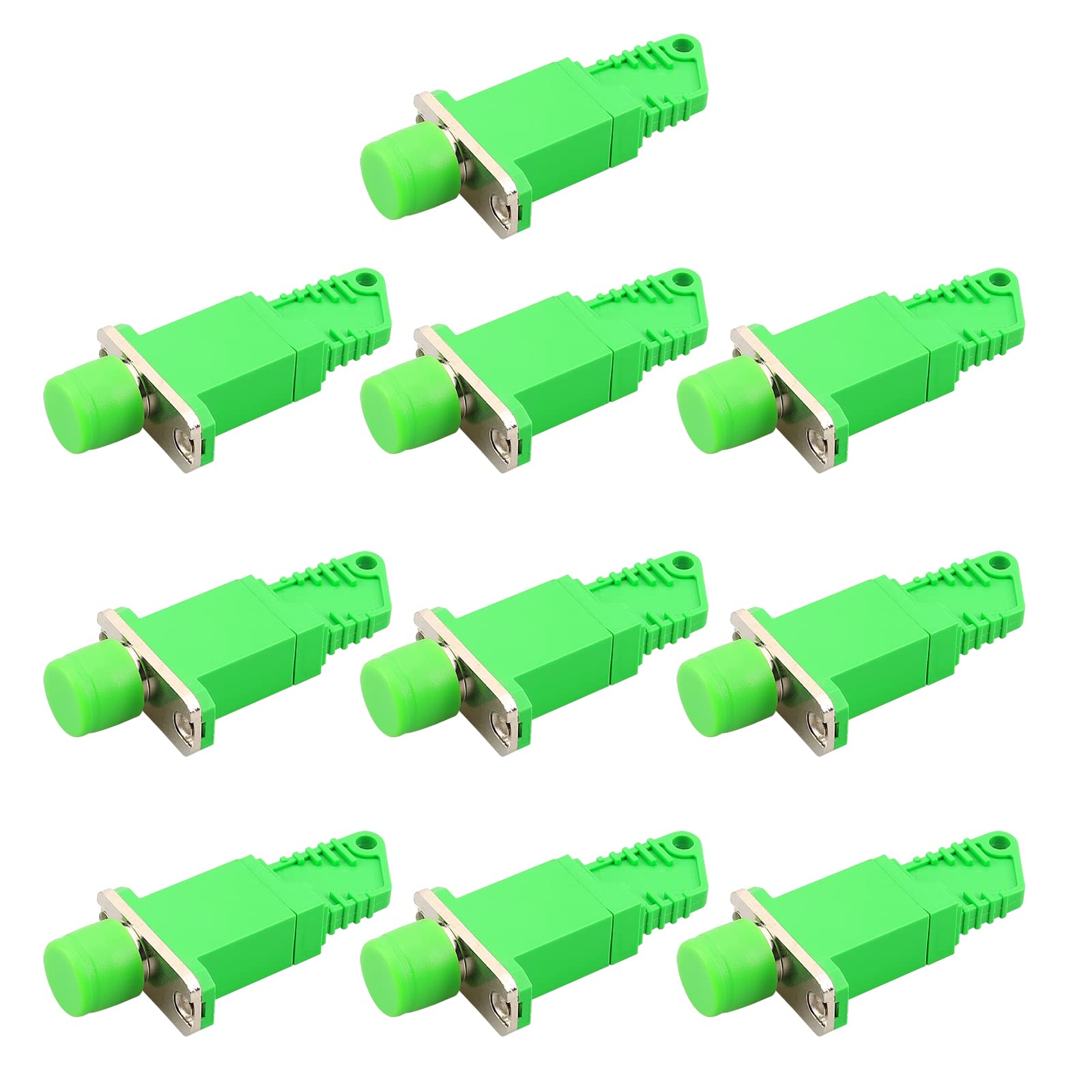 E2000-FC/LC/ST Fiber Optic Adapter Coupler Flange Plate - 10pcs for Telecom, CATV & Network Data Testing | Compatible with E2000-FC/APC Connectors | Ideal for Data Centers, Broadcast Studios & Telecom Installations