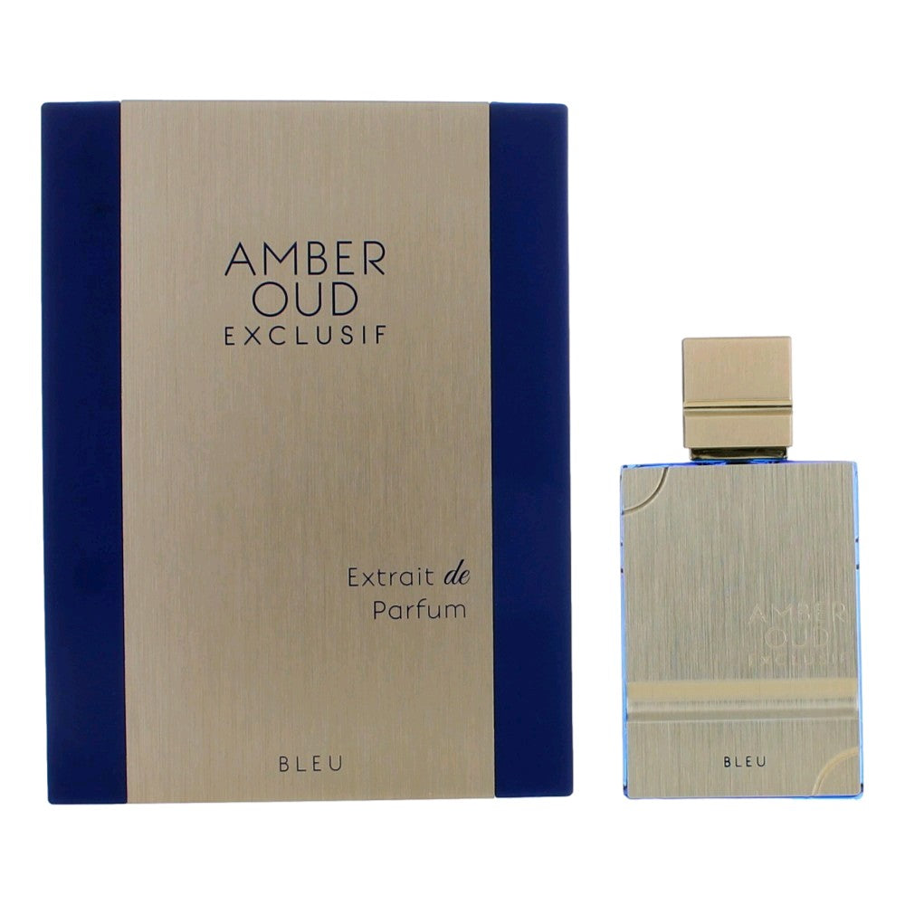 Al Haramain Amber Oud Exclusif Bleu Unisex Eau de Parfum - 2oz Luxury Perfume Spray for Men & Women | Romantic Date Night, Special Occasions, Gift Idea