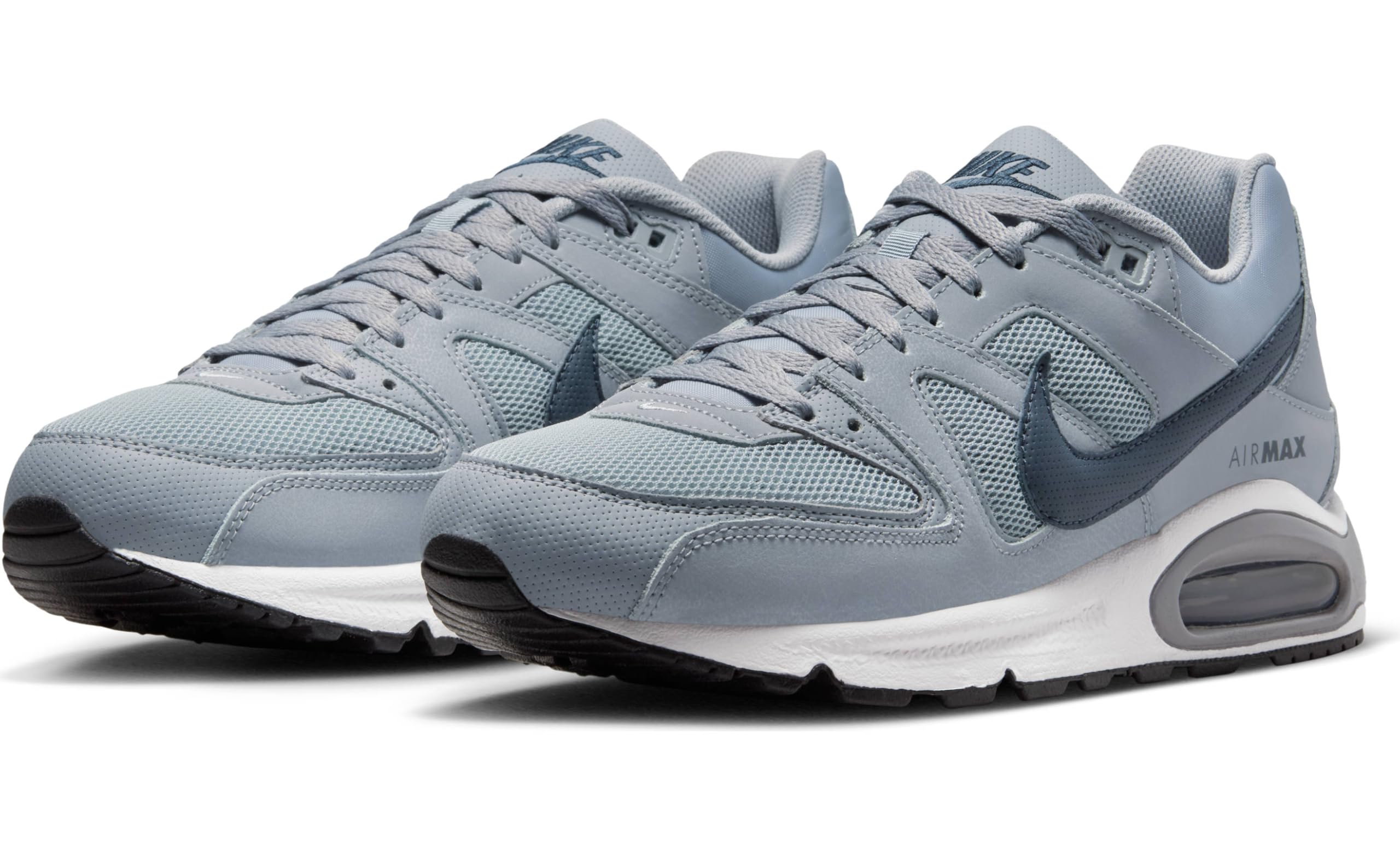 Nike Men's Low-Top Trainers - Grey Stealth Dark Obsidian White Black - Size 41 | Lightweight Running Shoes for Gym, Workout & Casual Wear