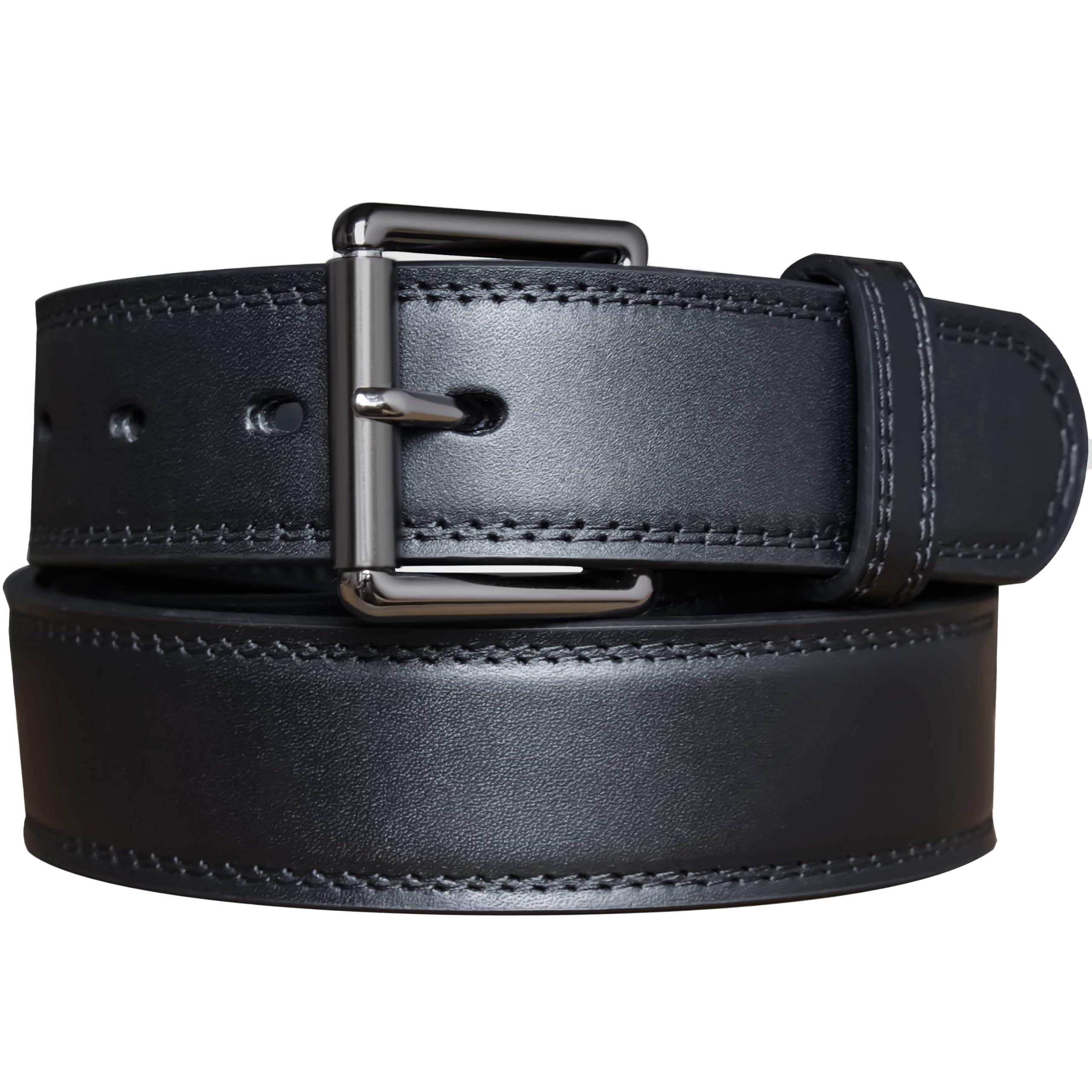 **Heavy Duty Leather Gun Belts for Men – Reinforced Core Concealed Carry (CCW) Belt – Perfect for Everyday Wear, Outdoor Activities & Tactical Use**