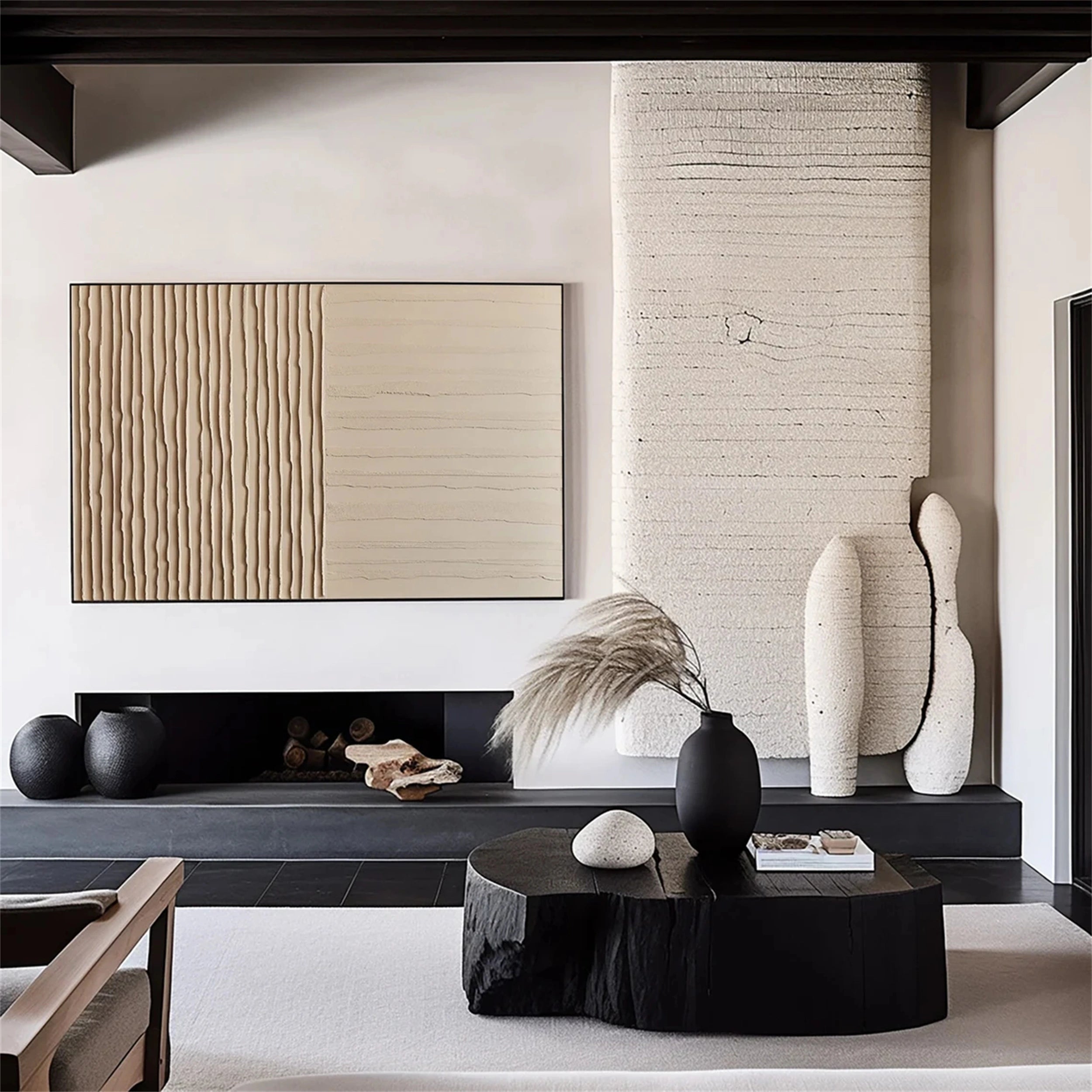 Custom Size Abstract Tranquility Wall Art Canvas Print #WS113 - Modern Home Decor for Living Room, Bedroom & Office