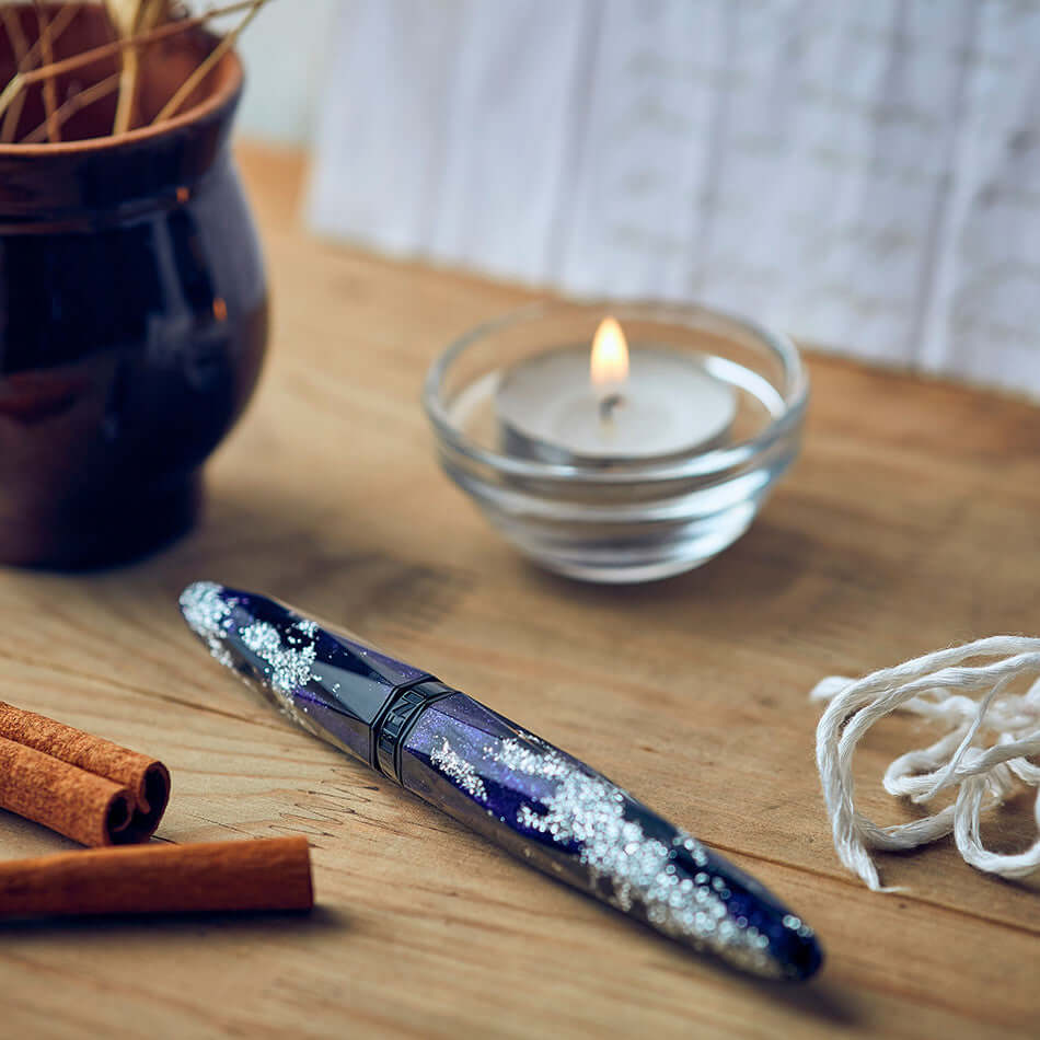 Benu Briolette Rollerball Pen - Milky Way Galaxy Design Luxury Writing Instrument for Office, School & Gift Giving