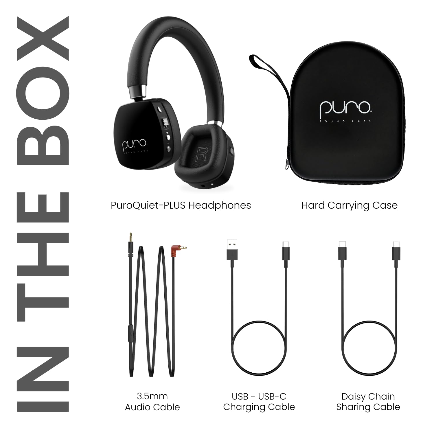 Puro Sound Labs PuroQuiet Plus Volume Limited Kids Bluetooth Headphones with Active Noise Cancelling & Built-in Mic – Safe Studio-Grade Sound for School, Travel & Online Learning (Black)