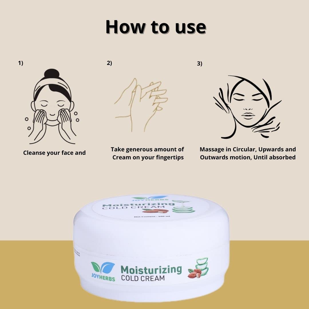 JOYHERBS Vitamin C & Honey Nourishing Cold Winter Cream for Face & Body - 100G Illuminating Moisturizer for Dry Skin | Hydrating Winter Skincare & Night Cream