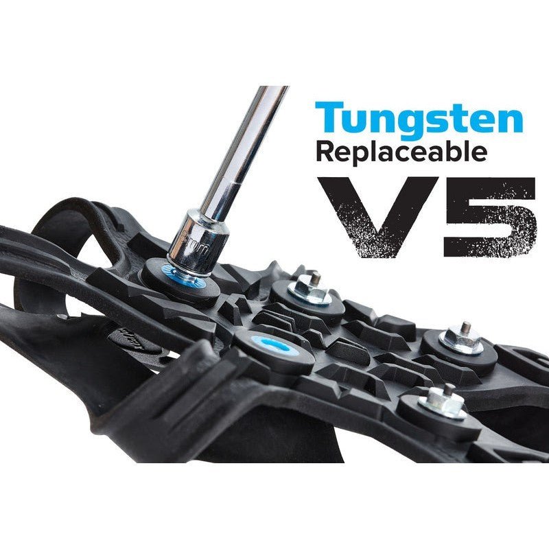 Icetrax Tungsten Replacement Spikes for V5 Ice Cleats - Durable Traction for Winter Hiking, Ice Fishing & Snow Sports