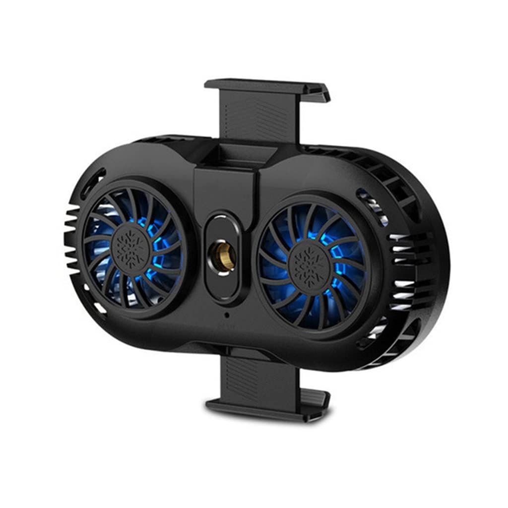 Universal Phone Cooler Fan - Quiet Cooling Radiator & Holder for Gaming, Black | Prevent Overheating for iPhone, Android | Perfect for Gaming, Streaming & Long Calls