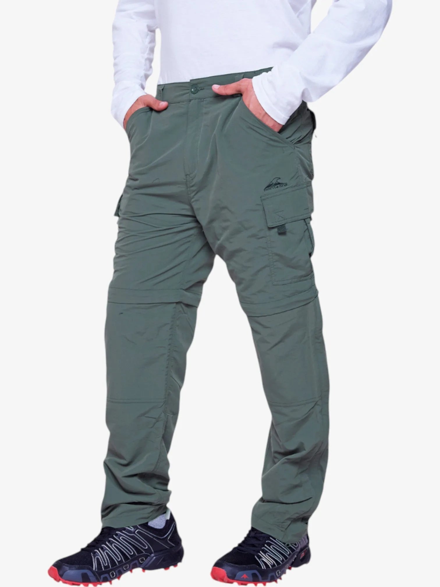 Light Green Sherpa Trekking Convertible Pants for Men & Women - Durable Hiking & Outdoor Adventure Pants for Camping, Backpacking & Mountain Climbing