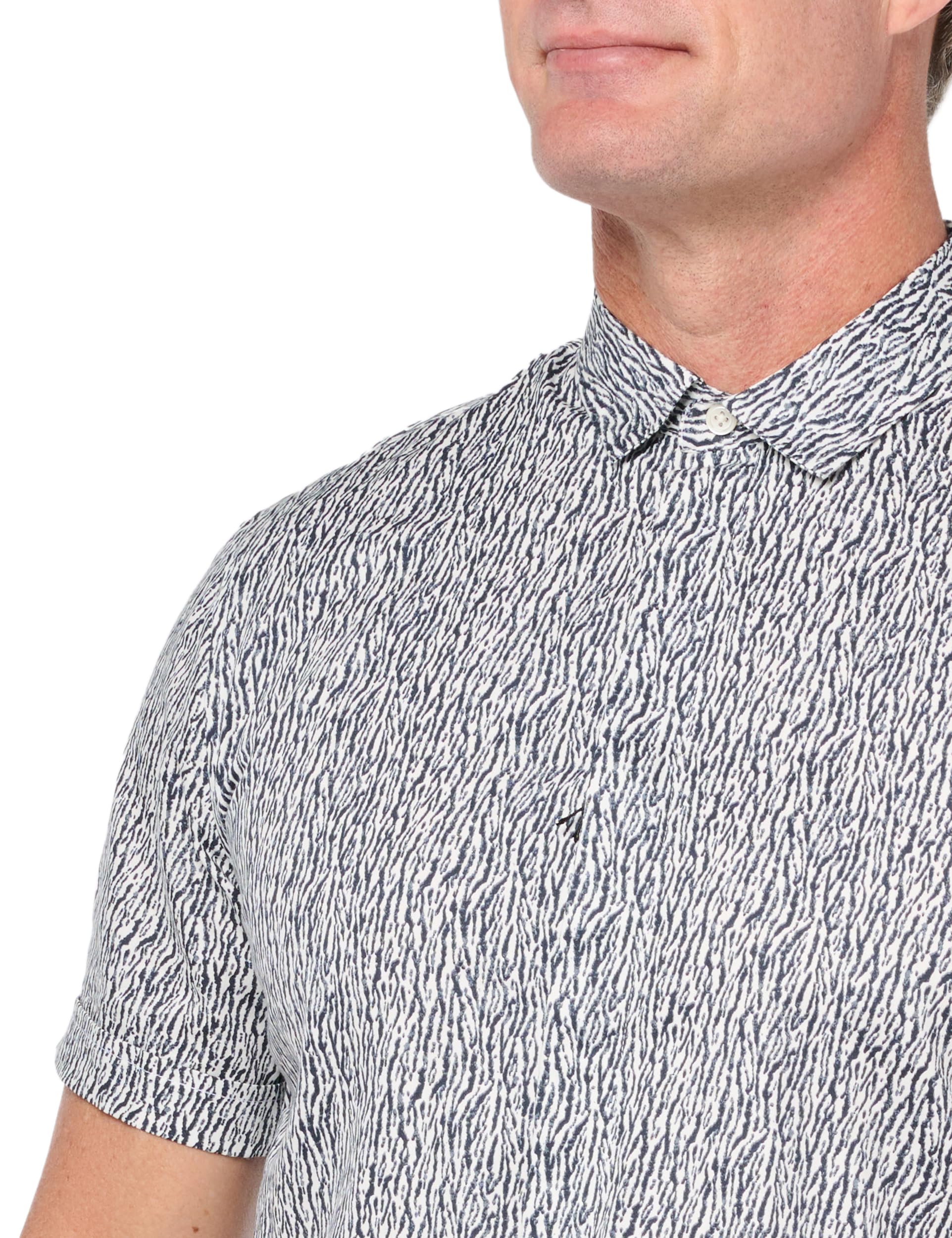 John Varvatos Men's Loren Button-Down Shirt - Casual & Dressy Long Sleeve Oxford for Work & Date Nights