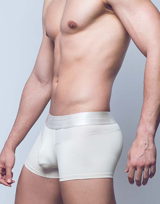 2eros Active Boreas Boxer Briefs - Breathable & Moisture-Wicking Men's Underwear in Whitecap Grey - Perfect for Gym, Running & Everyday Comfort