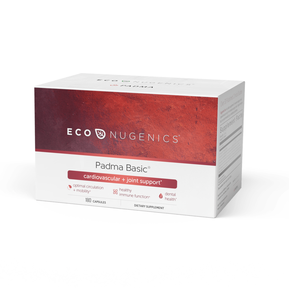 EcoNugenics Padma Basic Herbal Supplement - 180 Capsules for Immune Support & Digestive Health | Ayurvedic Formula for Daily Wellness & Detox