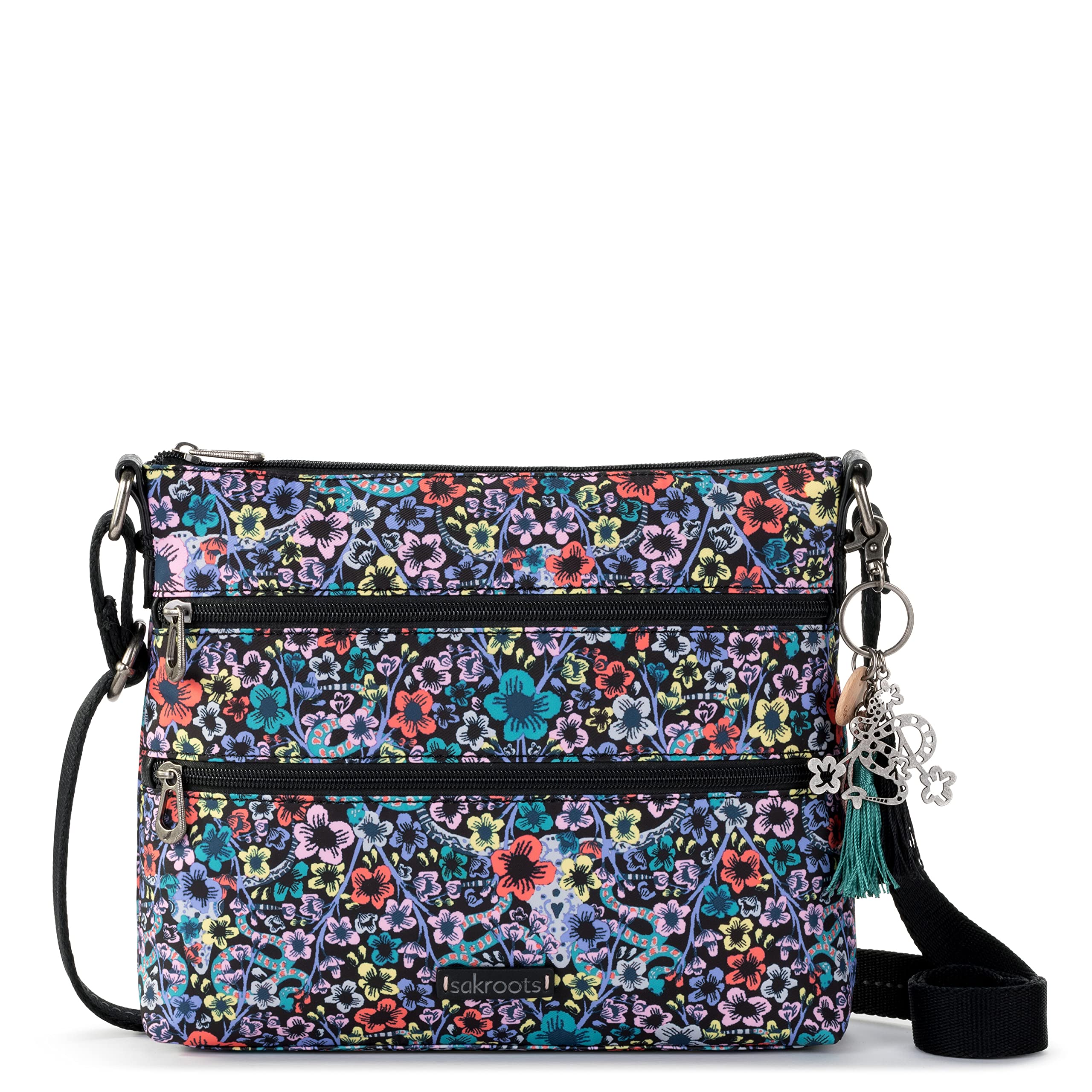 Eco-Friendly Sakroots Crossbody Bag for Women - Lightweight & Stylish Twill Shoulder Purse - Perfect for Travel, Shopping & Everyday Use