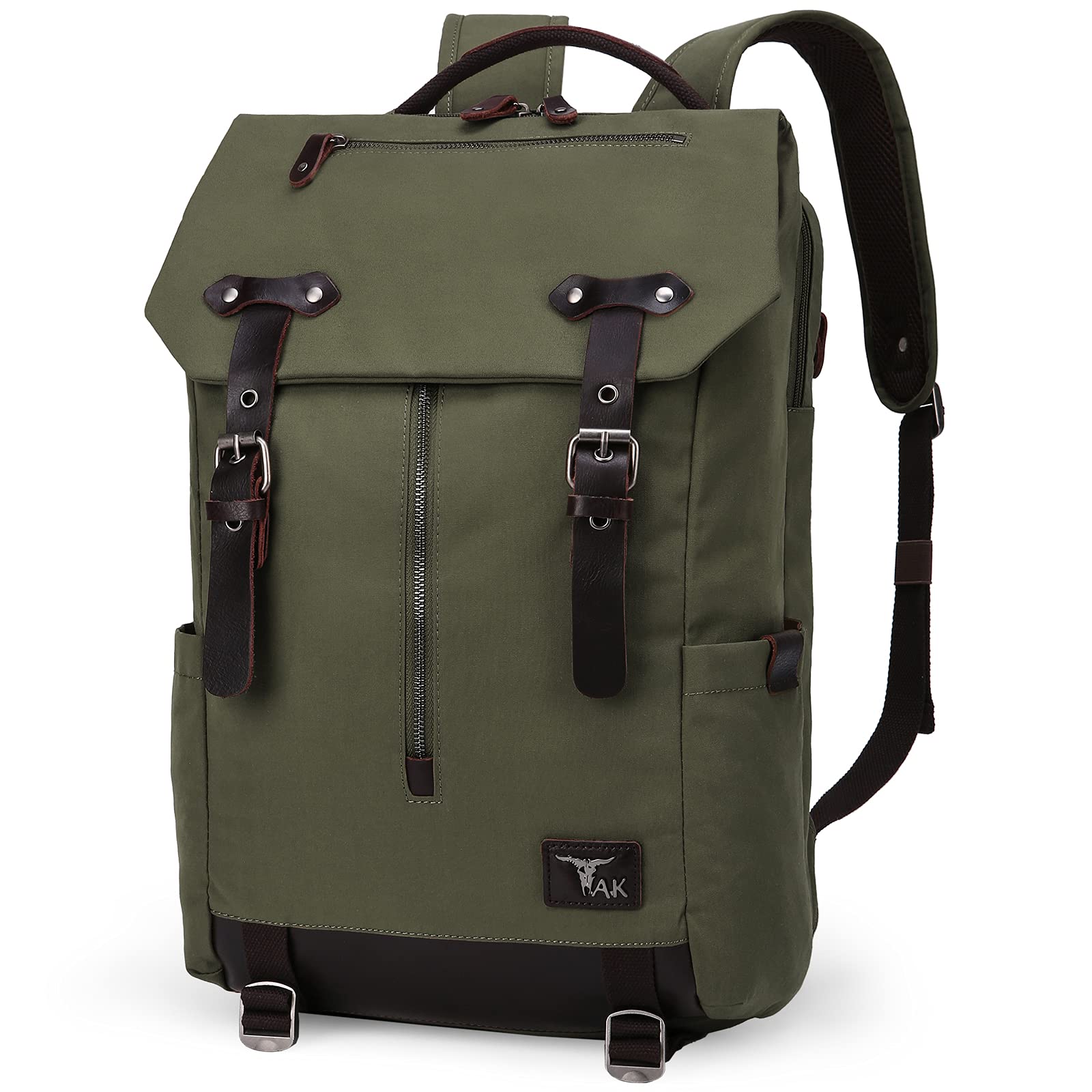 TAK Canvas Laptop Backpack for Work & Travel - Business & Student Use