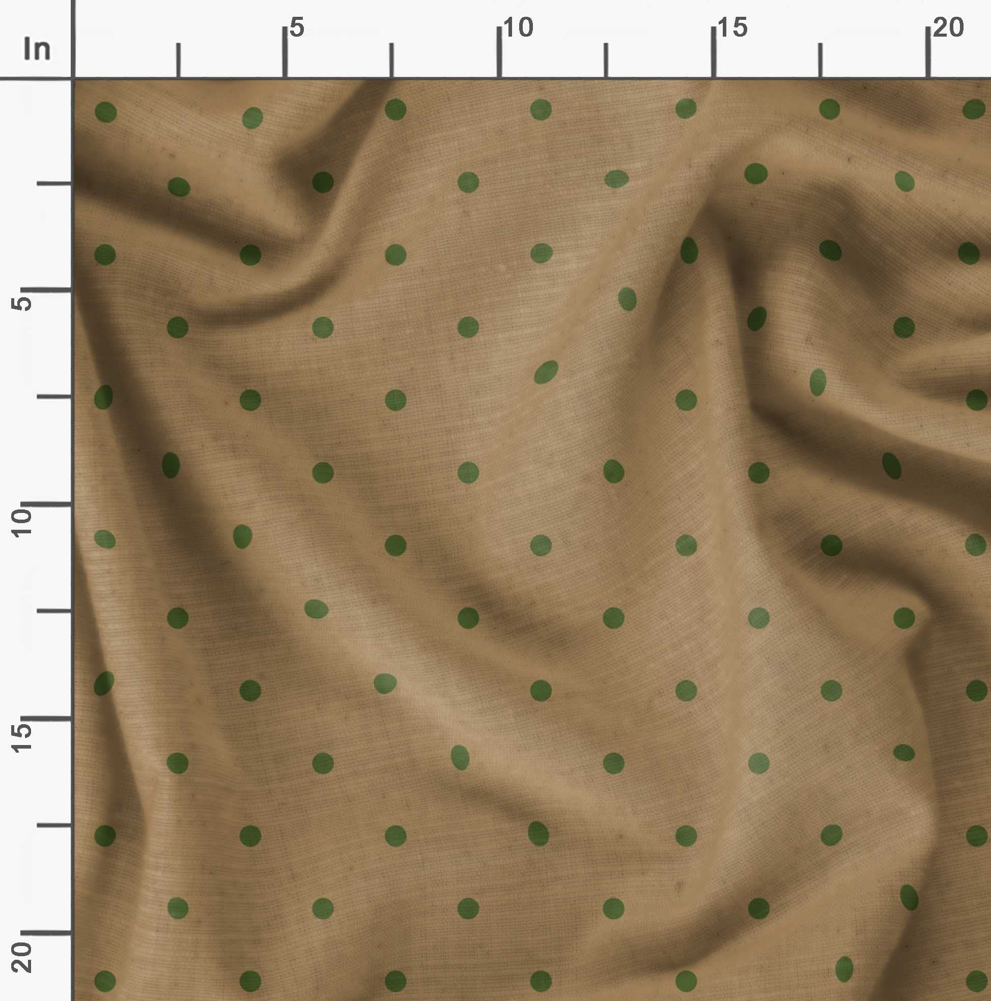 Soimoi Moss Georgette Brown Fabric by The Yard - 42