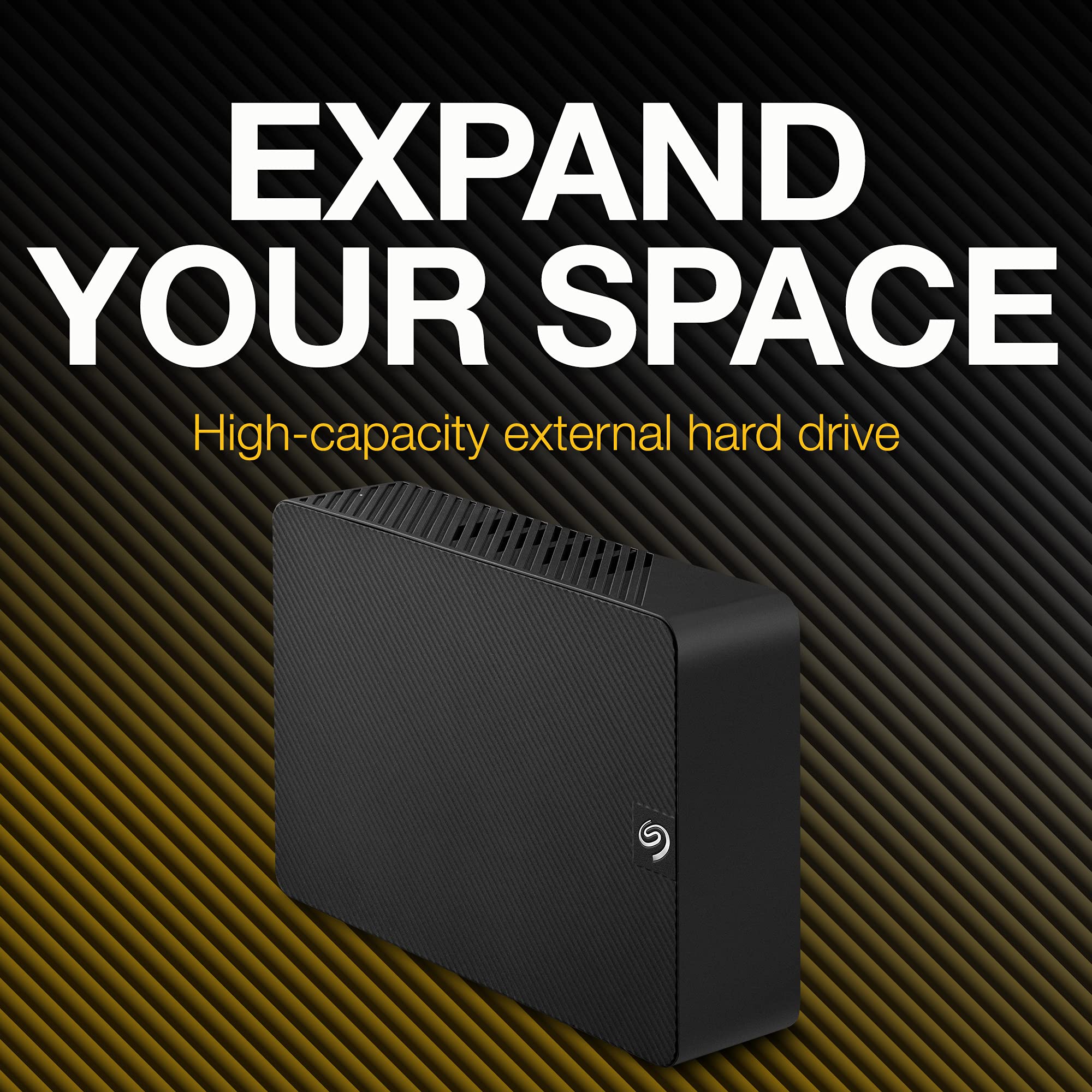 Seagate Expansion 4TB Desktop External Hard Drive USB 3.0 for PC & Mac - 2 Year Rescue Services (STKP4000402) - Perfect for Data Backup, Gaming Storage & Media Archives