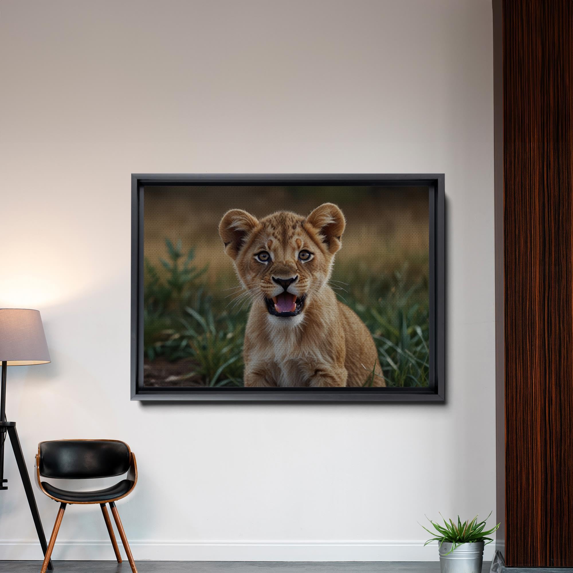 Lion Nursery Print - Cute Baby Animal Wall Art for Kids Room, Boho Jungle Decor, Lion King Themed Nursery & Office Wall Art - Perfect for Baby Showers, Children's Bedrooms & Playrooms