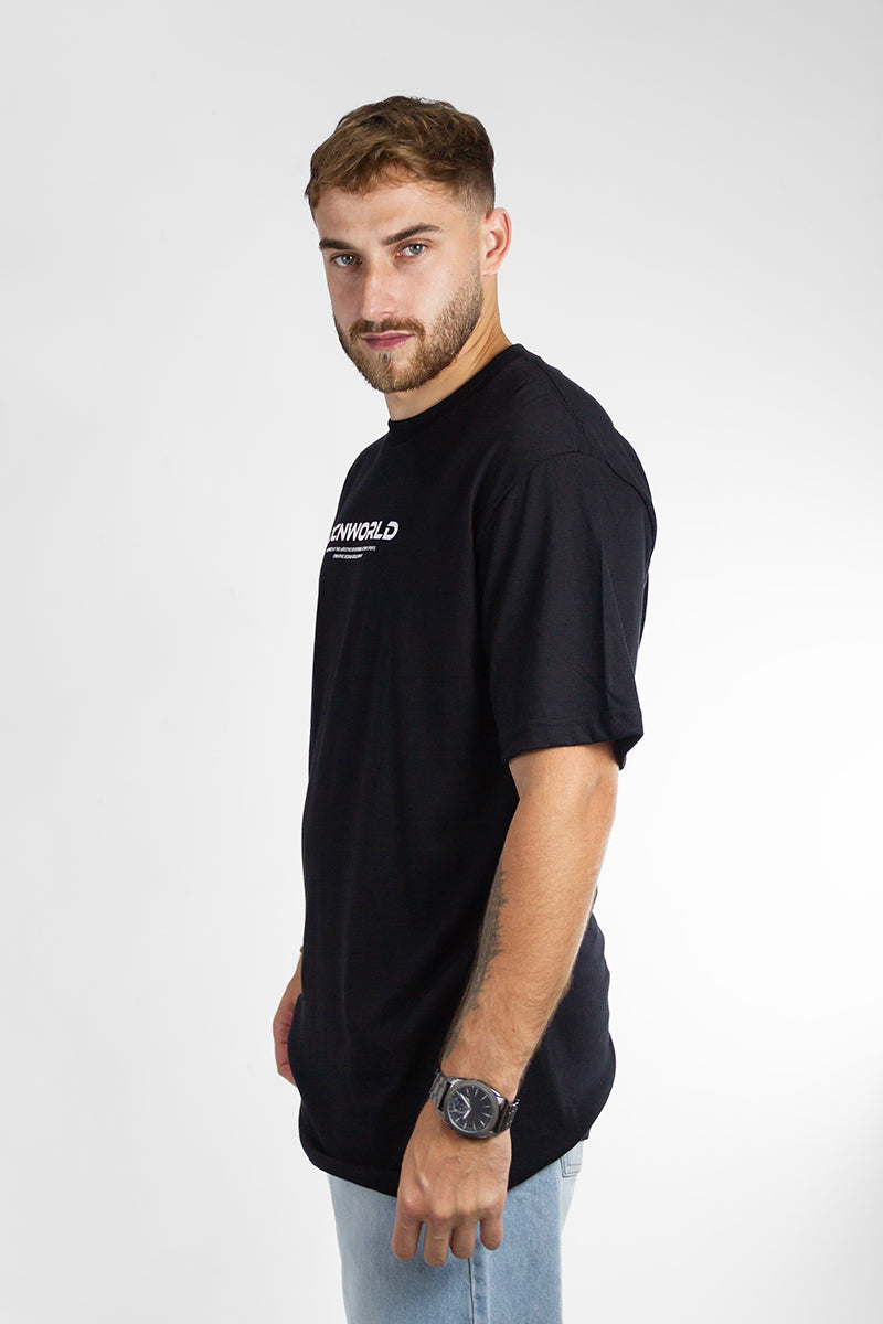 Premium OCN Black T-Shirt for Men - Soft Cotton Comfort Fit Tee - Ideal for Casual Wear, Gym & Everyday Outfits