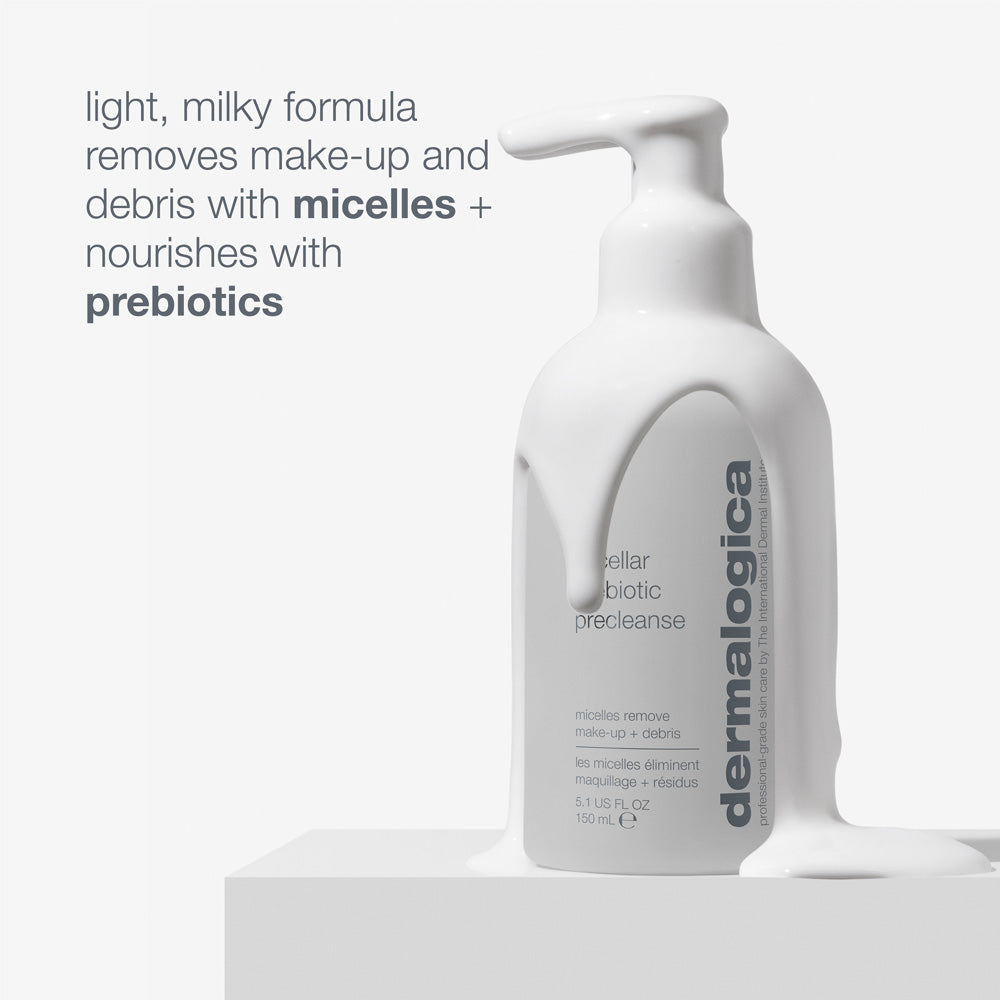 Micellar Prebiotic Precleanse - Gentle Cleansing & Skin Balancing Face Wash for Sensitive Skin | Perfect for Daily Use & Makeup Removal