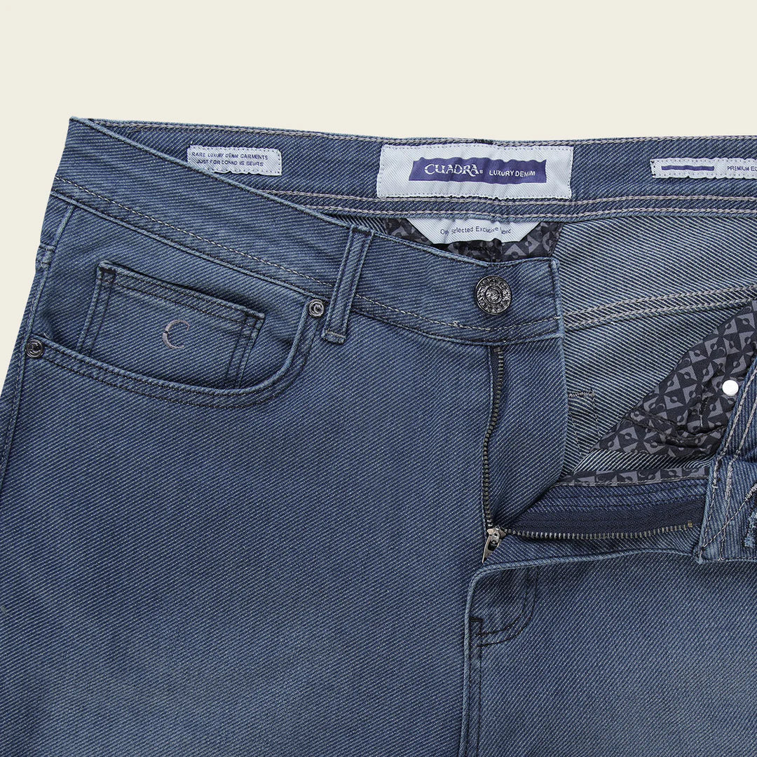 JN30034 Cuadra Indigo Ultimate Comfort Stretch Denim Jeans for Men - Relaxed Fit, Premium Quality, Trendy Casual & Work Wear