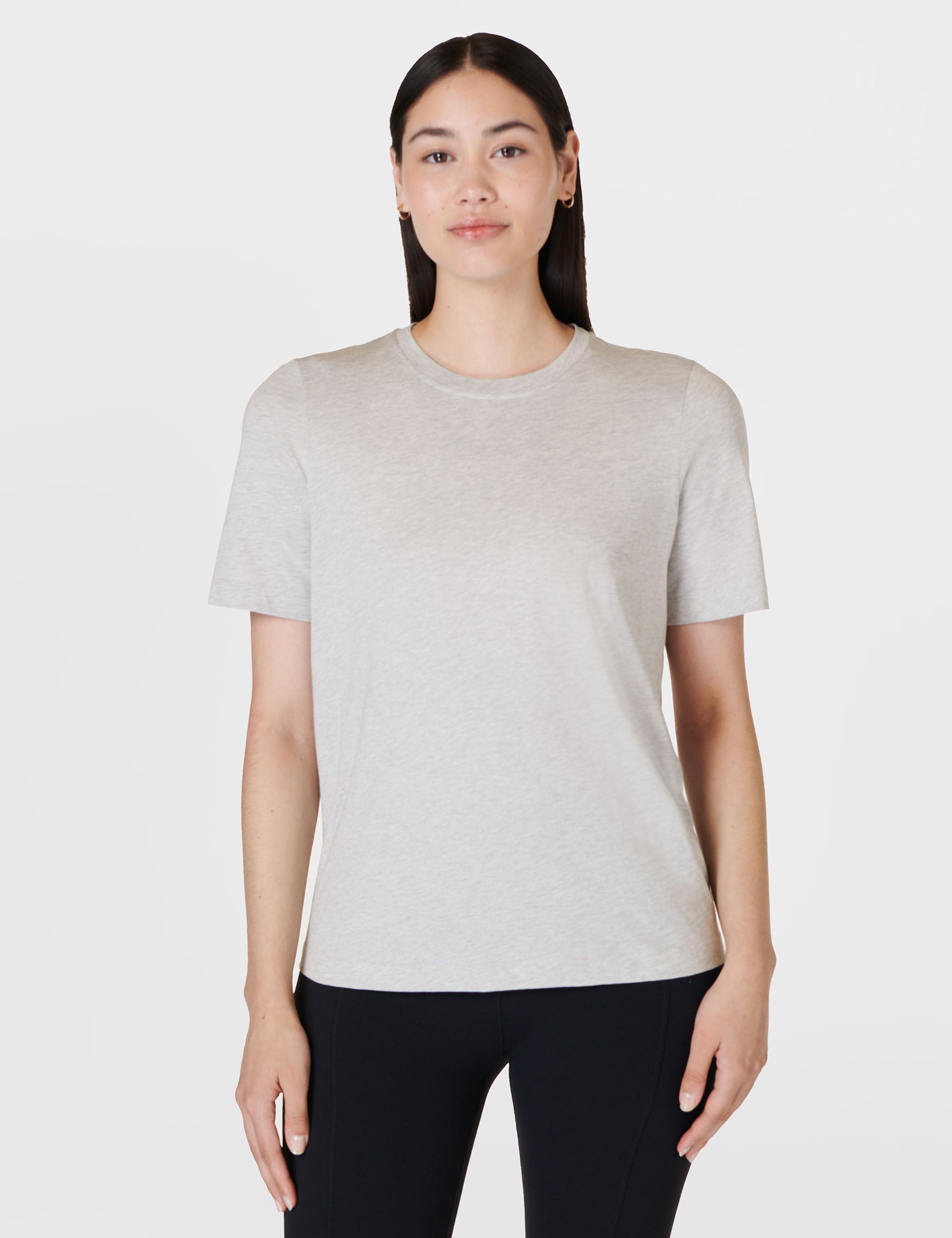 Premium Essential Crew Neck T-Shirt for Men & Women | Light Grey Marl | Soft Cotton Comfort | Casual & Layering Staple | Perfect for Everyday Wear, Gym & Outfits