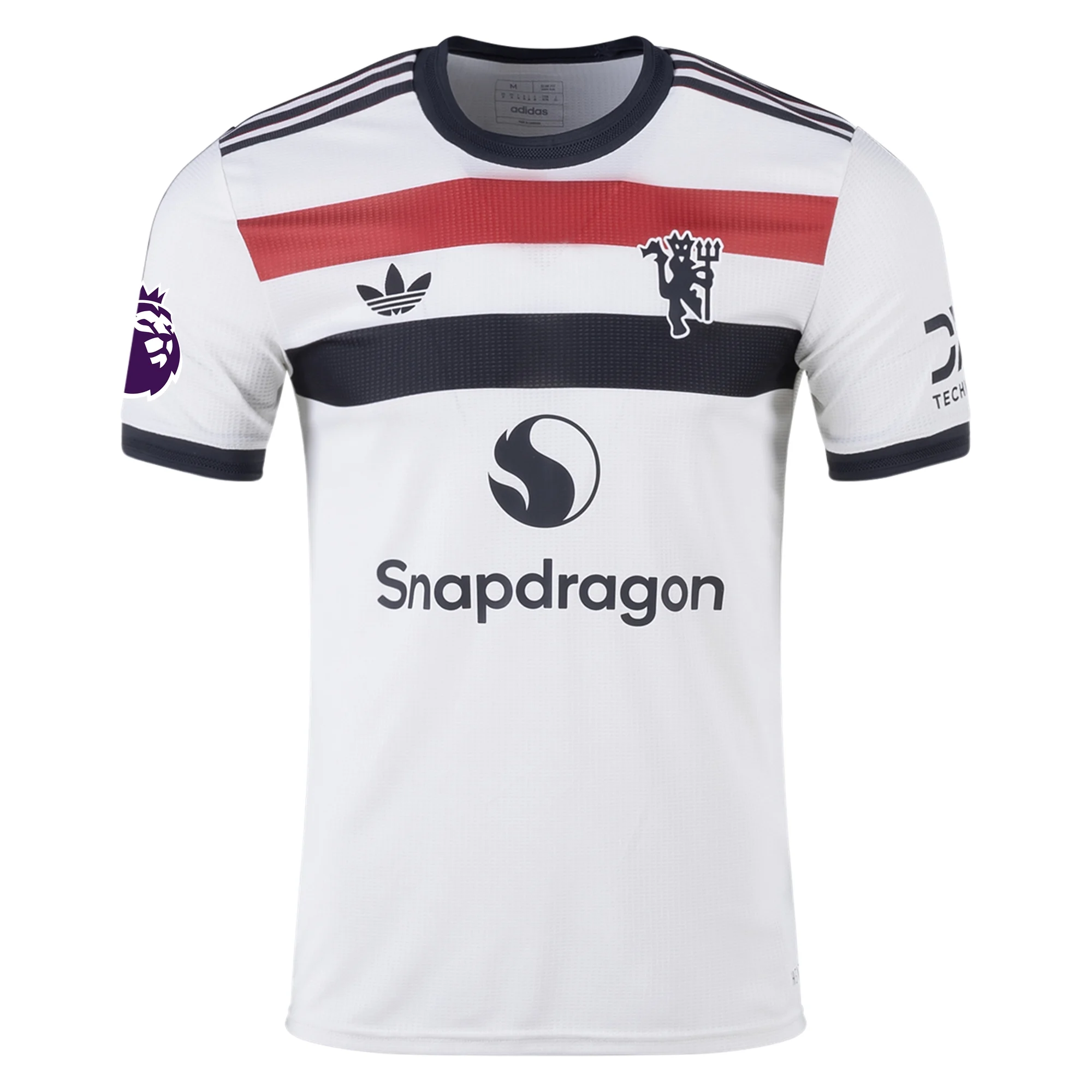 Adidas Manchester United Authentic Third Jersey 2024/25 with EPL Patch - Off White | Official Football Shirt for Fans & Players - Perfect for Matches, Training & Fan Events