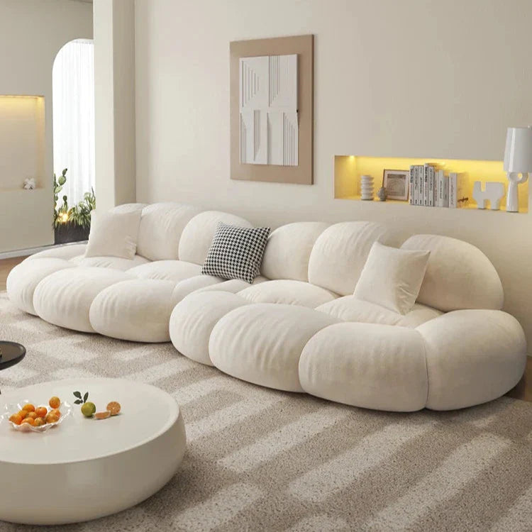 Modular Loveseat for Living Room - Contemporary Velvet Sofa Set with Chaise Lounge | Perfect for Small Spaces, Apartments & Cozy Home Decor
