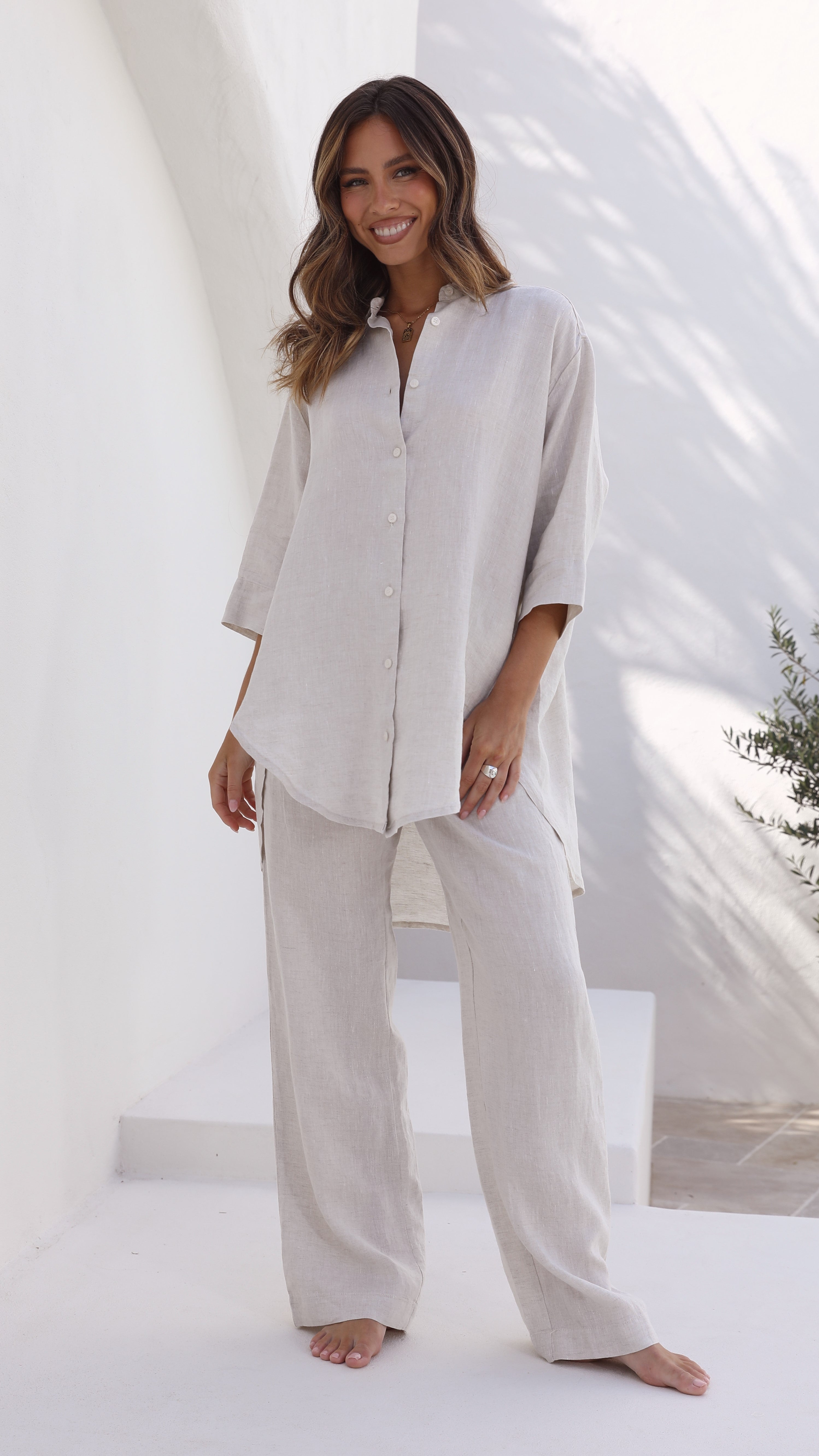 Soft & Breathable Linen Lounge Pants for Women - Natural Comfort for Home, Yoga & Relaxation | Eco-Friendly Casual Wear