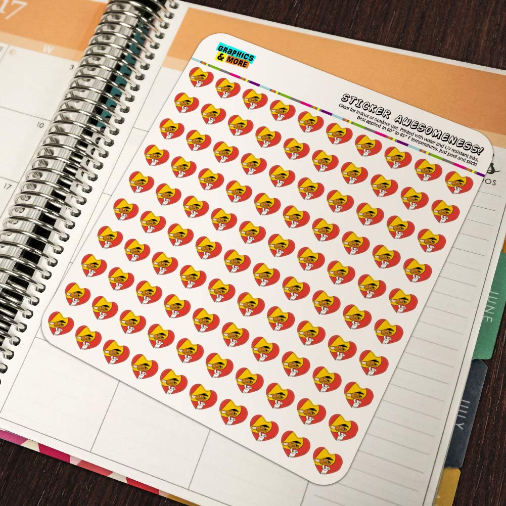Looney Tunes Speedy Gonzales Heart Shaped Planner Stickers - Cute Cartoon Calendar & Scrapbook Decoration for Journals, DIY Crafts, Bullet Journals & School Supplies