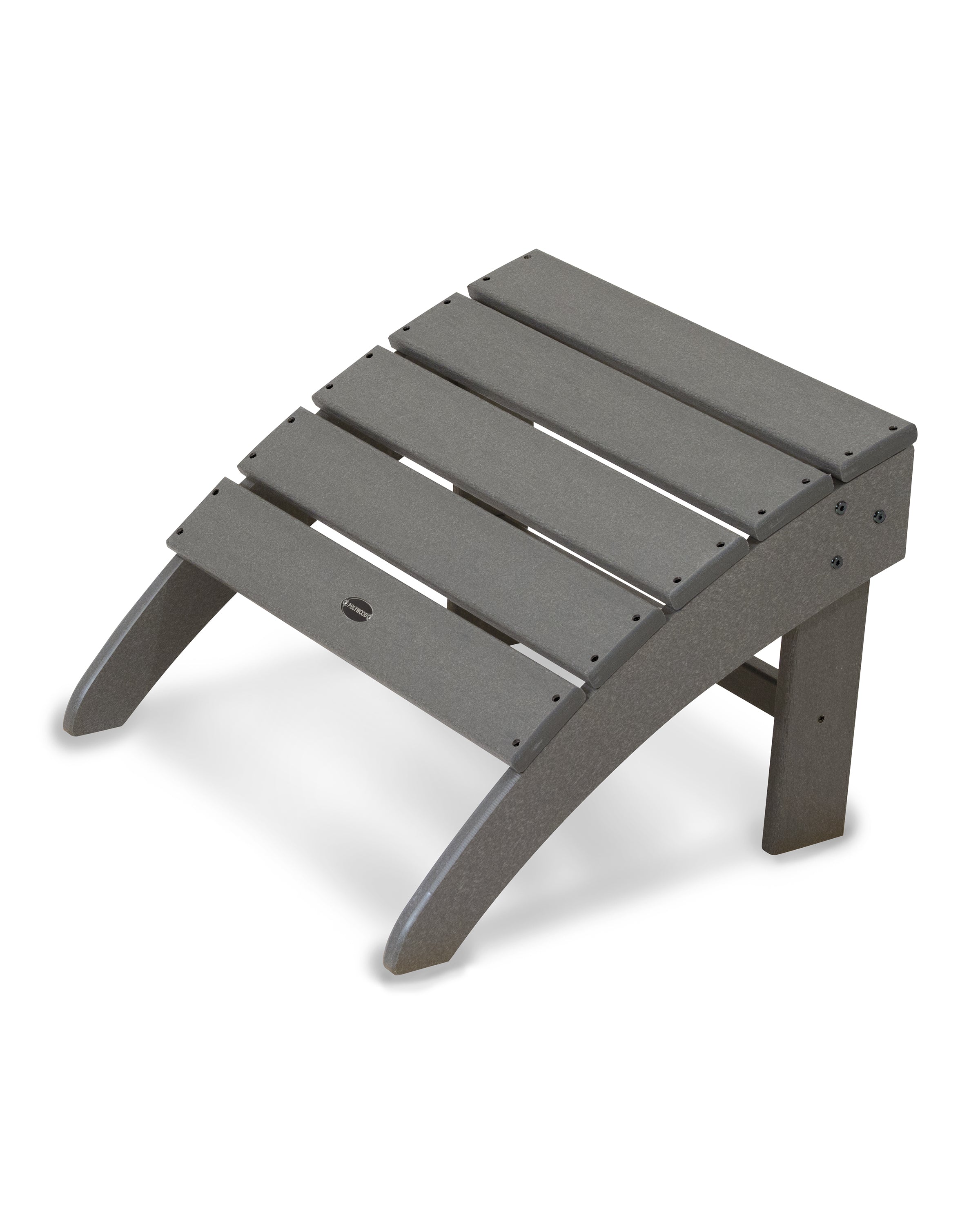 POLYWOOD South Beach Adirondack Ottoman - Outdoor Patio Furniture, Weather-Resistant Plastic Adirondack Chair Footrest - Perfect for Poolside, Garden, Deck & Backyard Relaxation