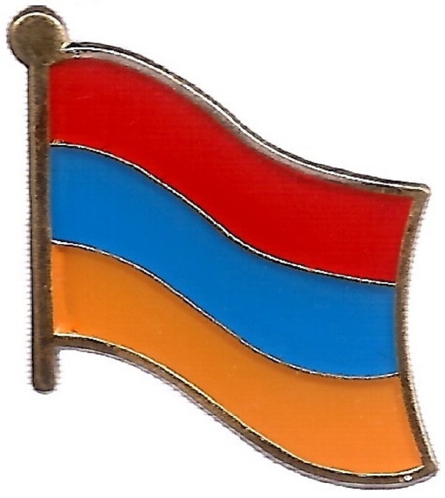 50 Pack Armenia Flag Bike Hat Pins - Wholesale Bulk Country Lapel Pins for Cycling, Hiking, Backpacks & Patriotic Events